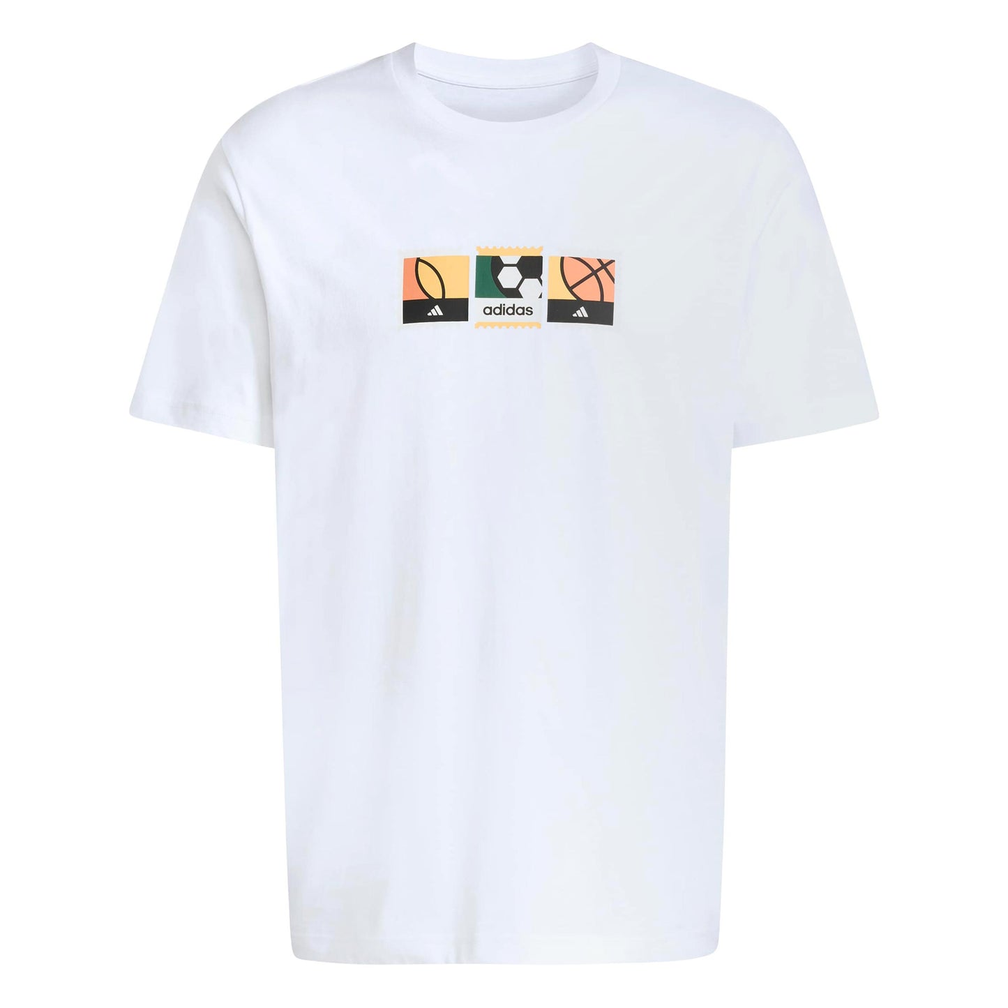 adidas MOS Stamps Graphic T-Shirt Men - white, multicoloured
