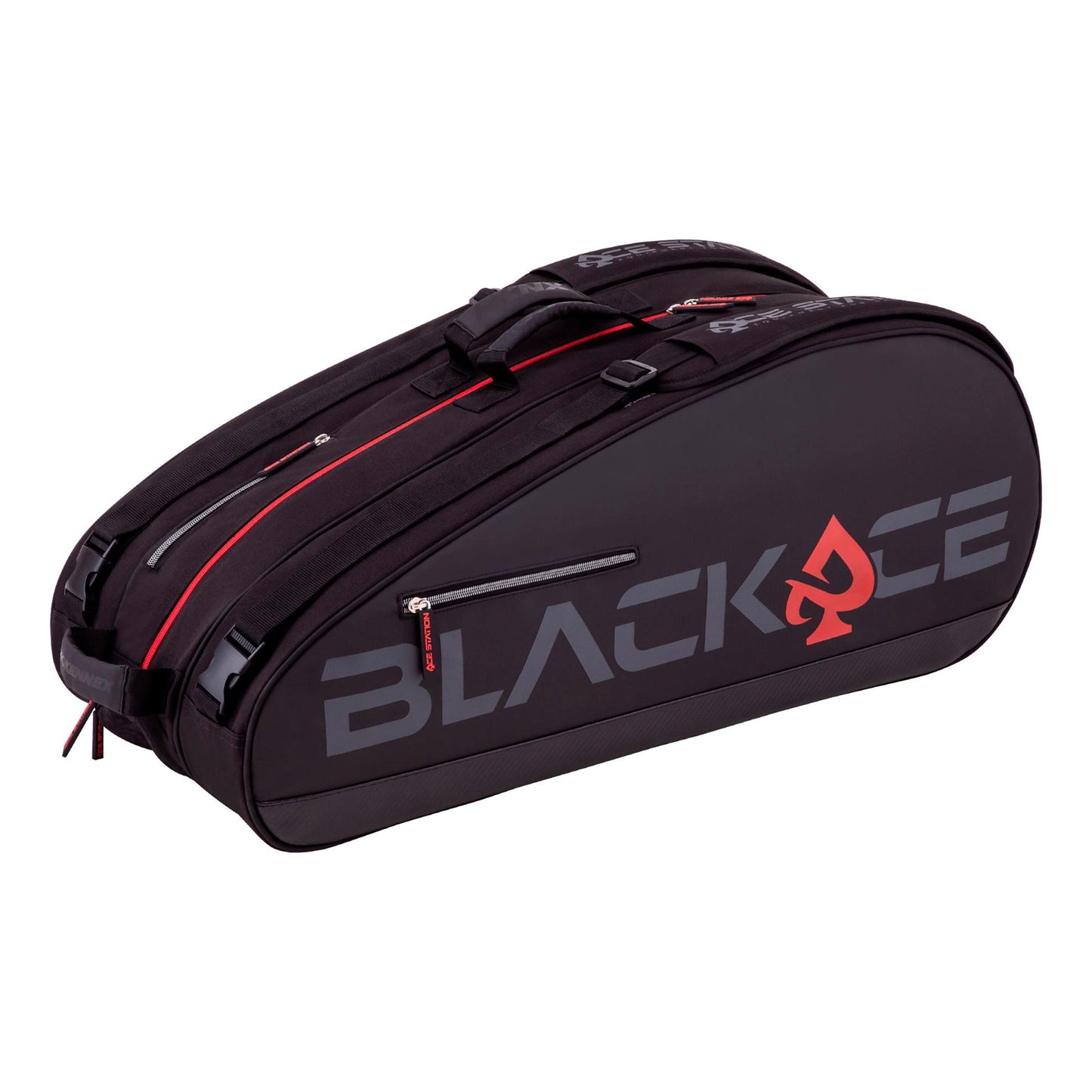 PROKENNEX ACE Triple Thermo Racket bag - black, red