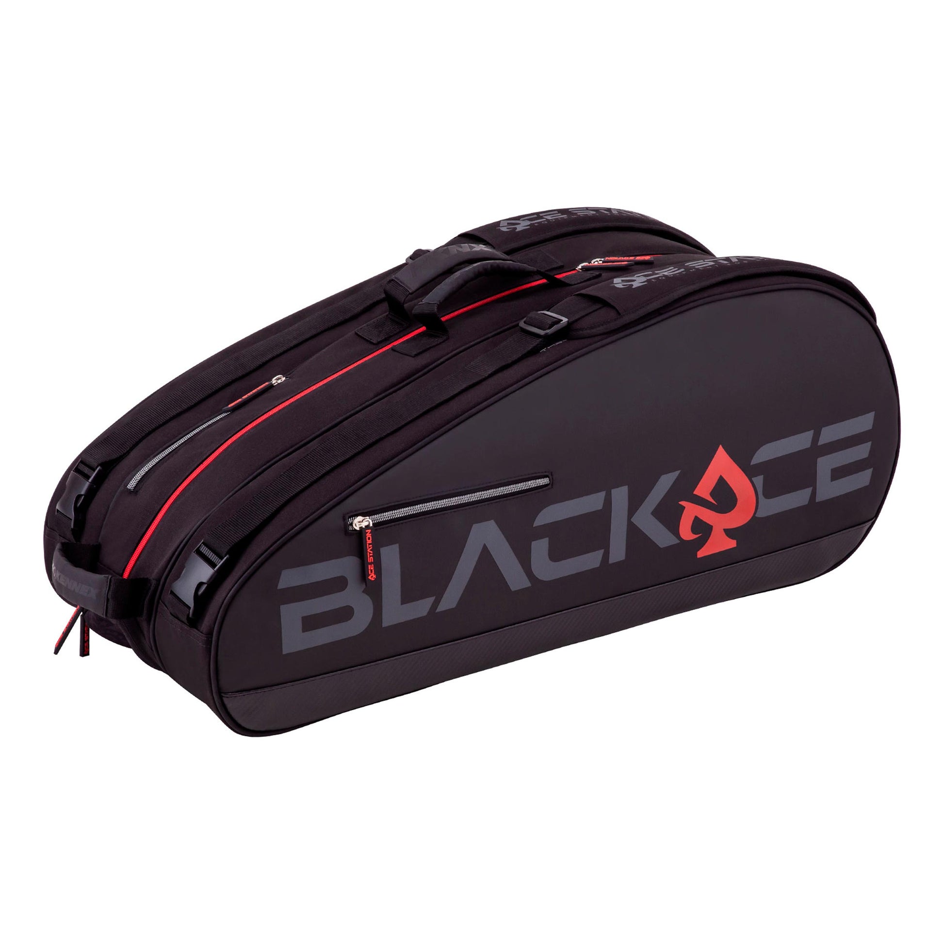 PROKENNEX ACE Triple Thermo Racket bag - black, red