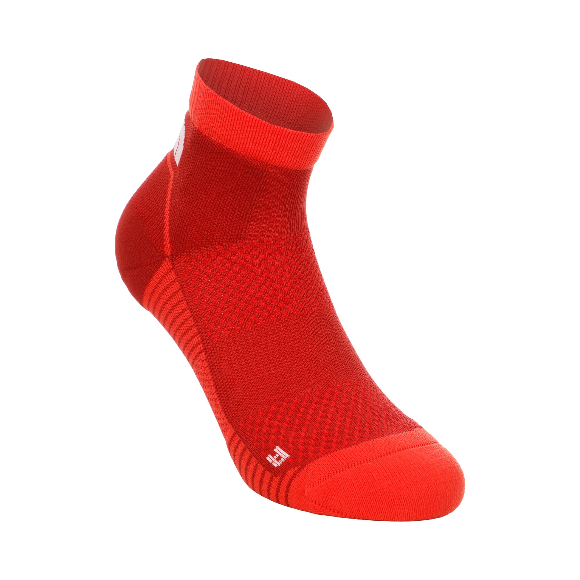 The North Face Trail Run Quarter Running Socks Unisex - dark red, red