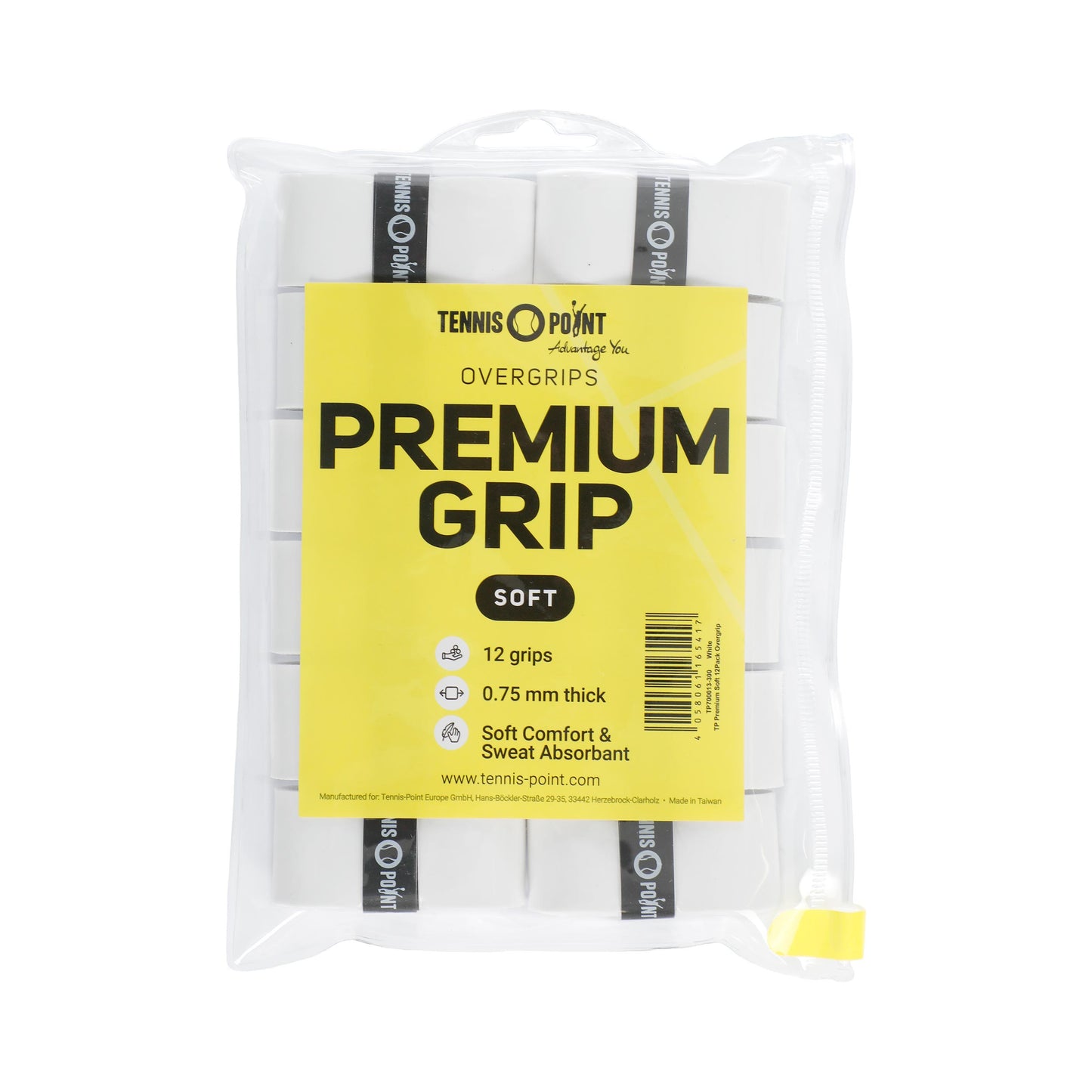 Tennis-Point Premium Soft 12 Pack - white