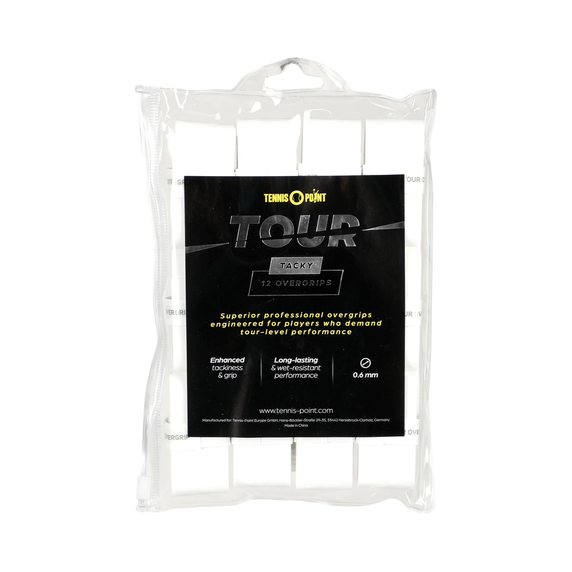 Tennis-Point Tour Tacky 12 Pack - white