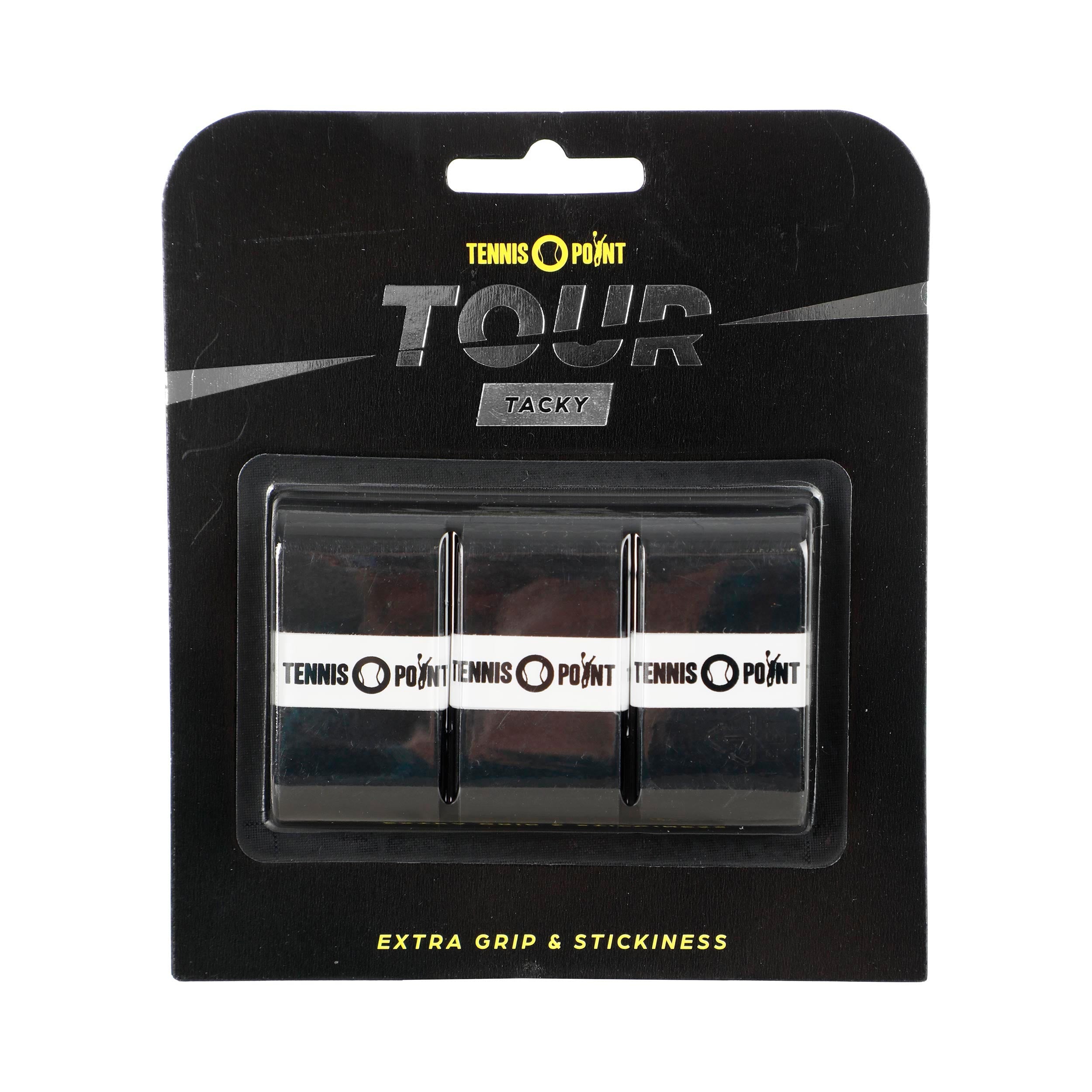 Tennis-Point Tour Tacky 3 Pack - black