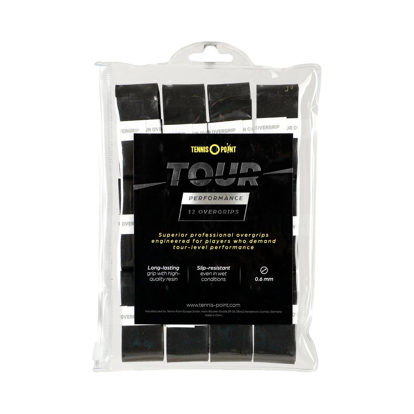 Tennis-Point Tour Performance 12 Pack - black