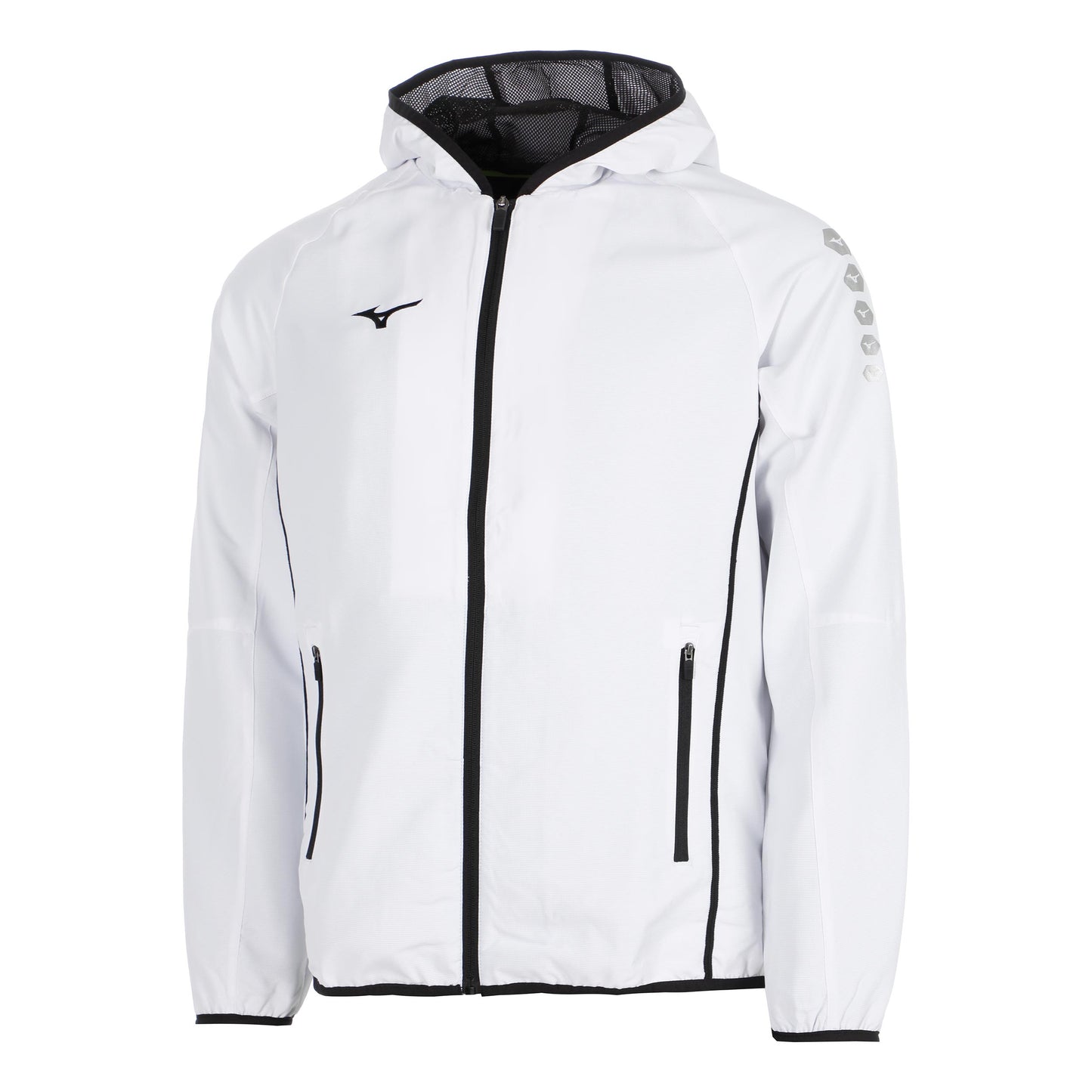 Mizuno Nagasaki Micro Training jacket Men - white, black