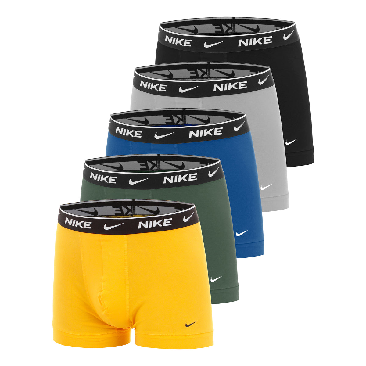 Nike Essential Cotton Stretch Trunk Boxer shorts 5 Pack Men - orange, yellow