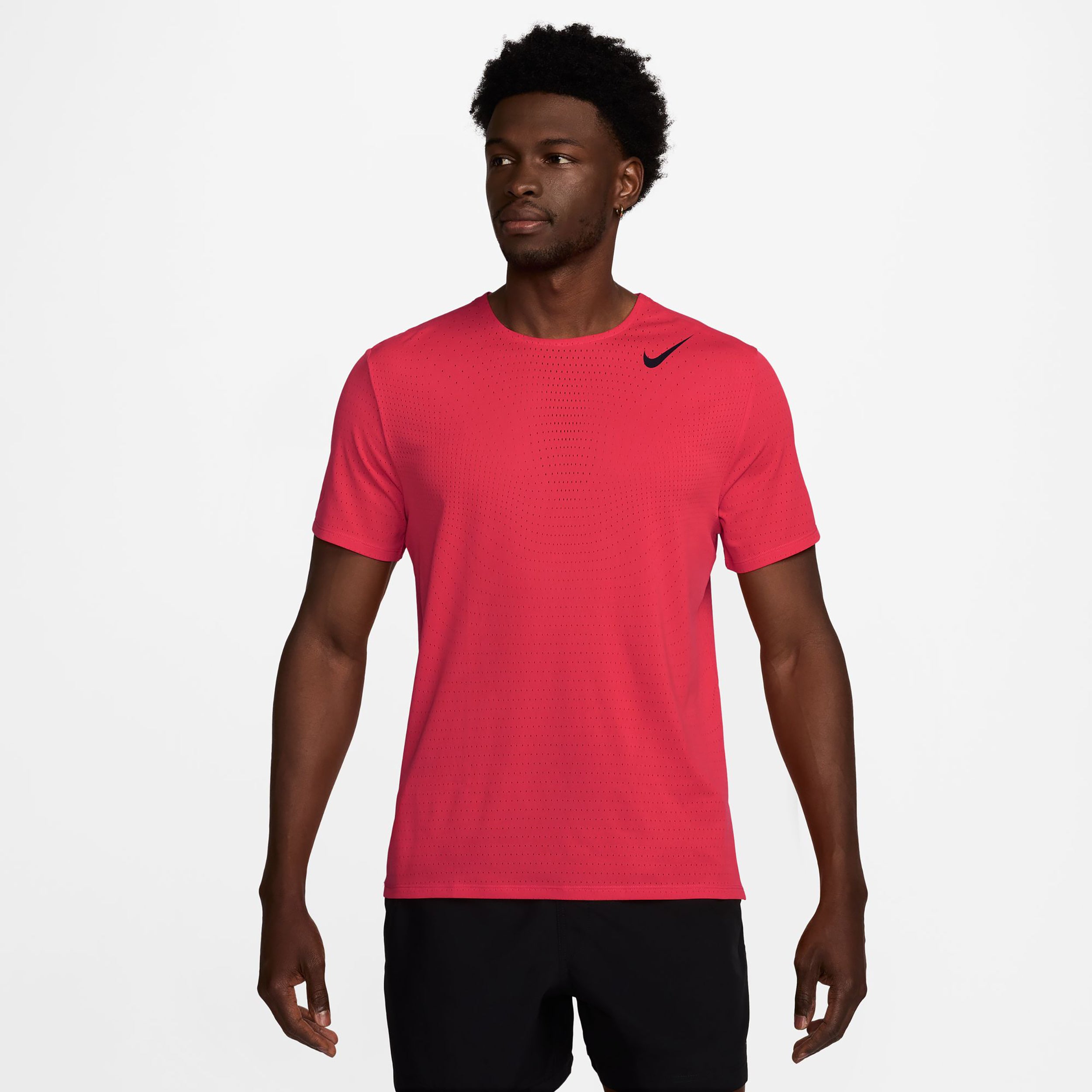 Nike AeroSwift  Running shirt Men - red, black