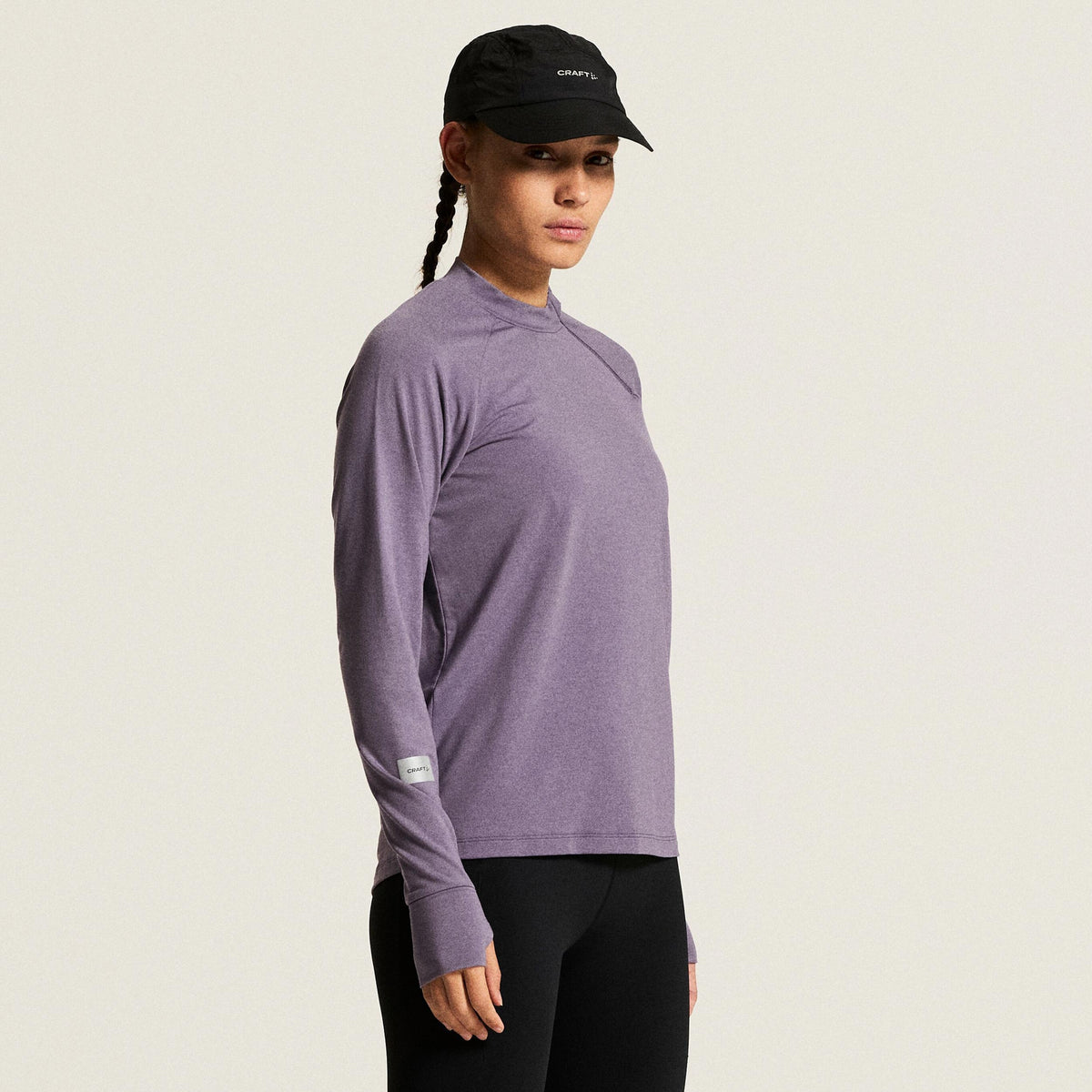 Craft SubZ Zip Laufshirt Damen - mauve