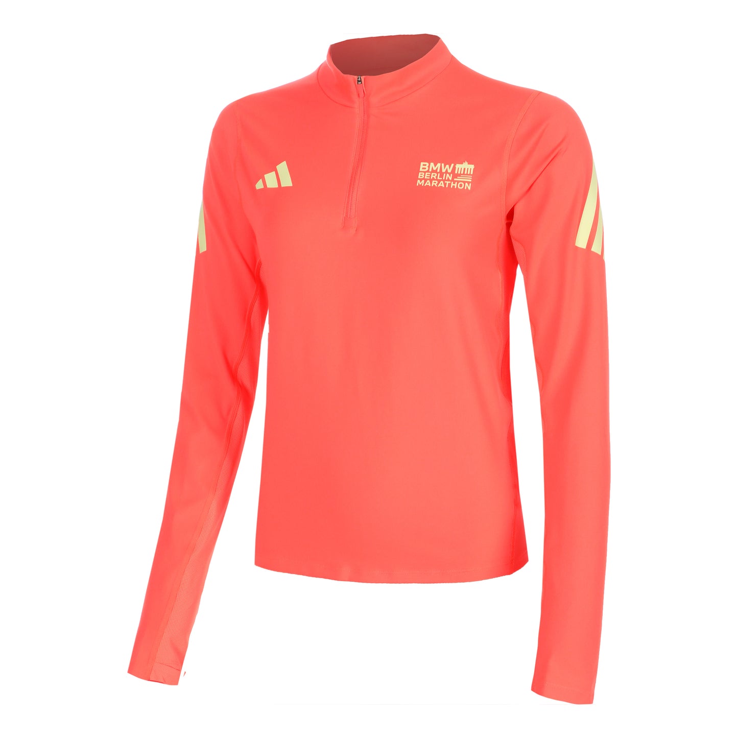 adidas BMW Berlin Laufshirt Damen - koralle, gelb