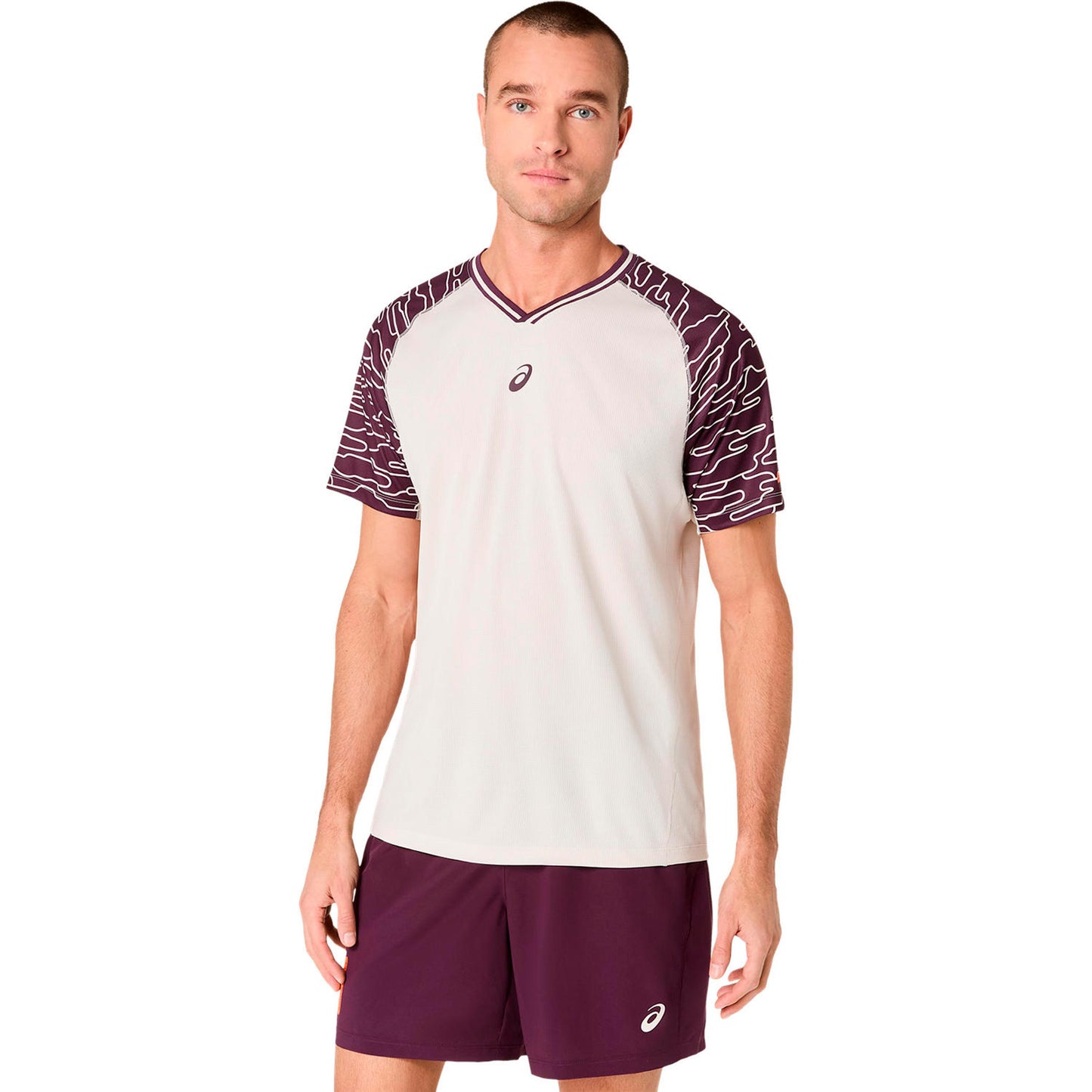 ASICS Court T-Shirt Men - beige, multicoloured
