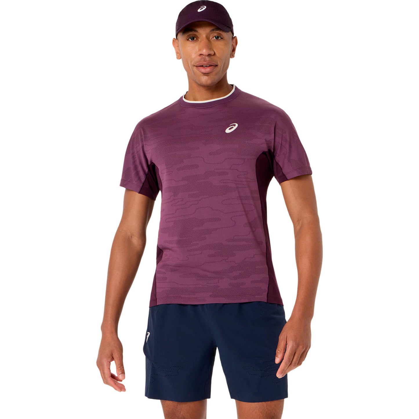 ASICS Match T-Shirt Herren - weinrot