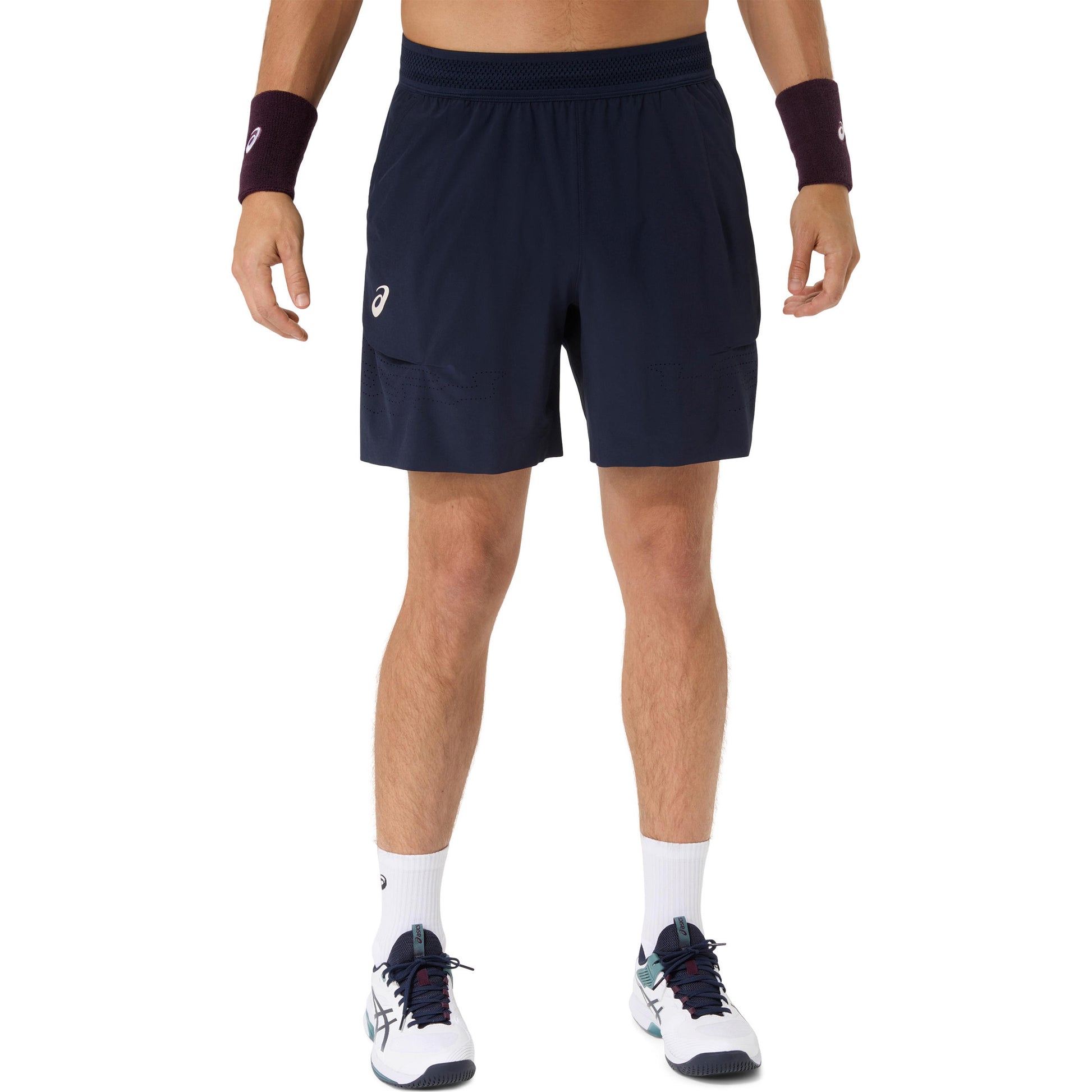 ASICS Match Laser Cut 7in Shorts Men - dark blue