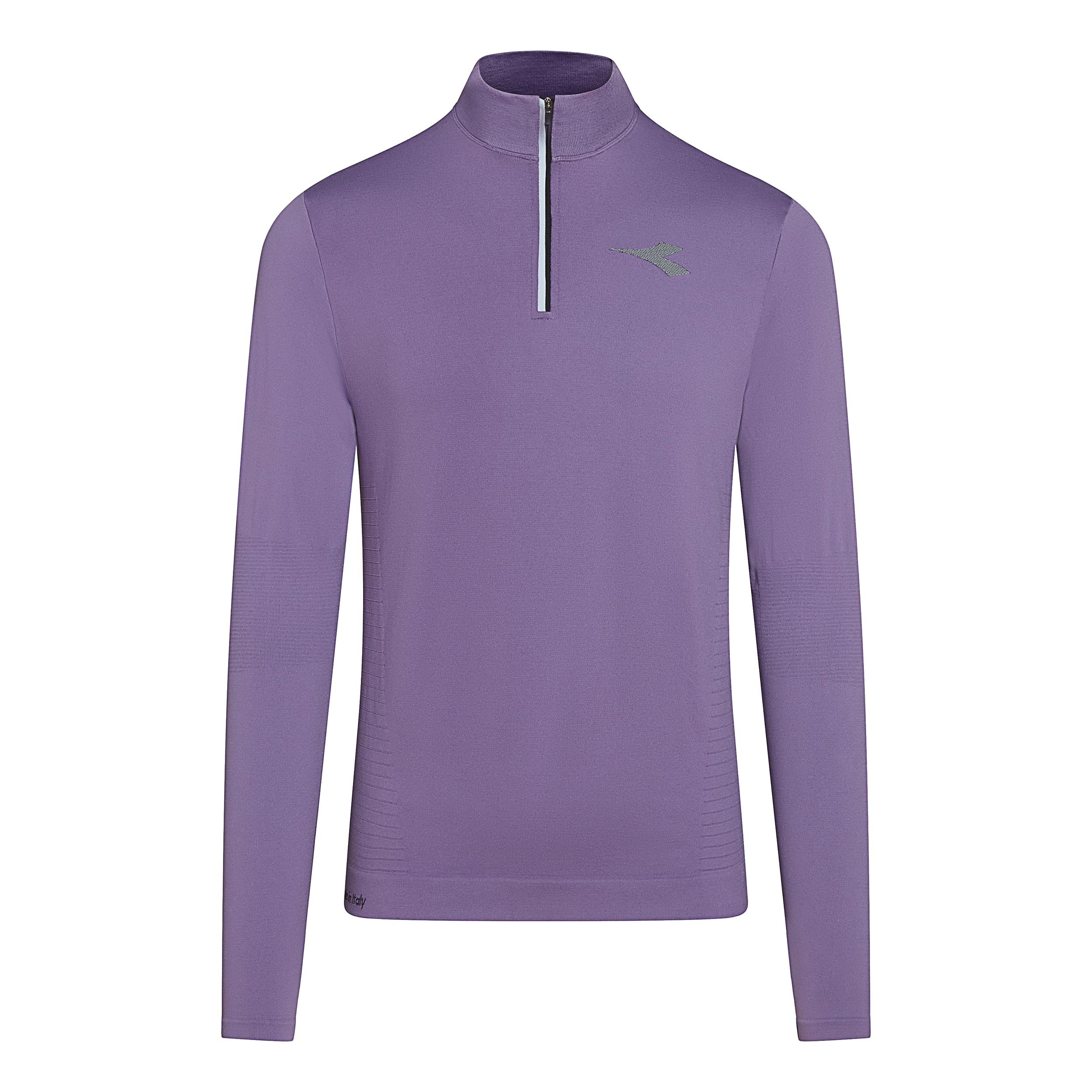 Diadora 1/2 Zip Stratouno Long sleeve Men - purple