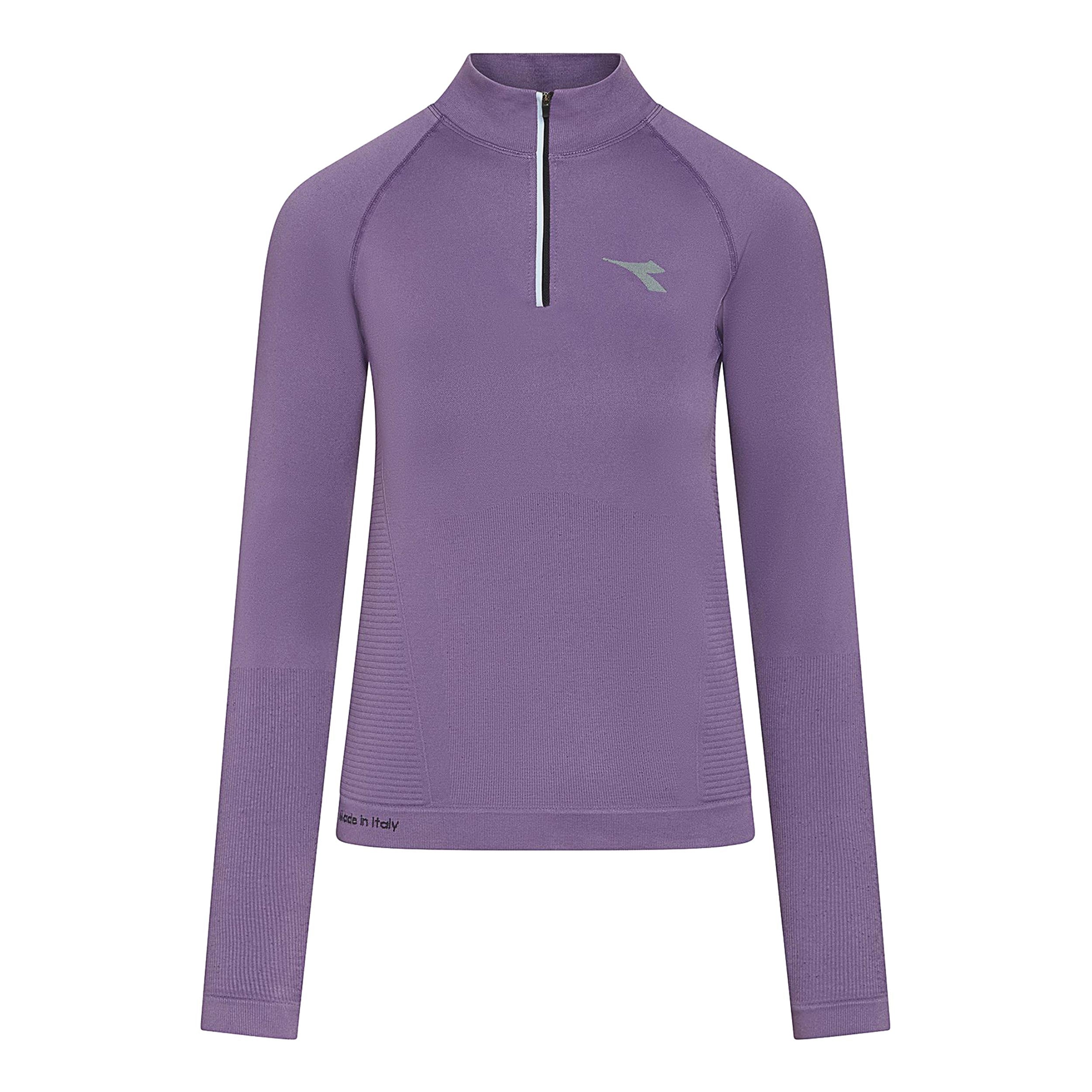Diadora 1/2 Zip Stratouno Long sleeve Women - purple