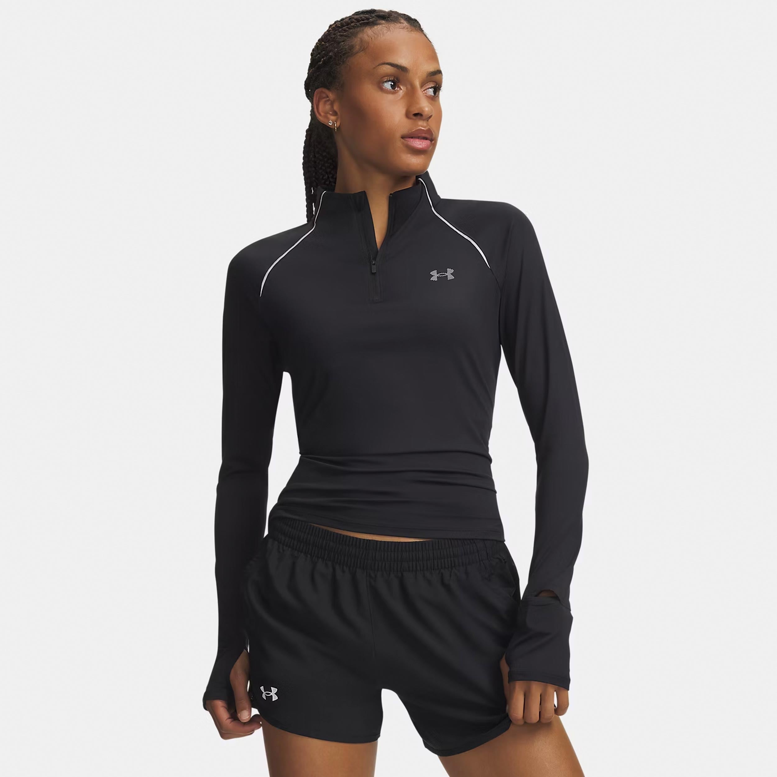 Under Armour Velociti Half Zip  Running shirt Women - black