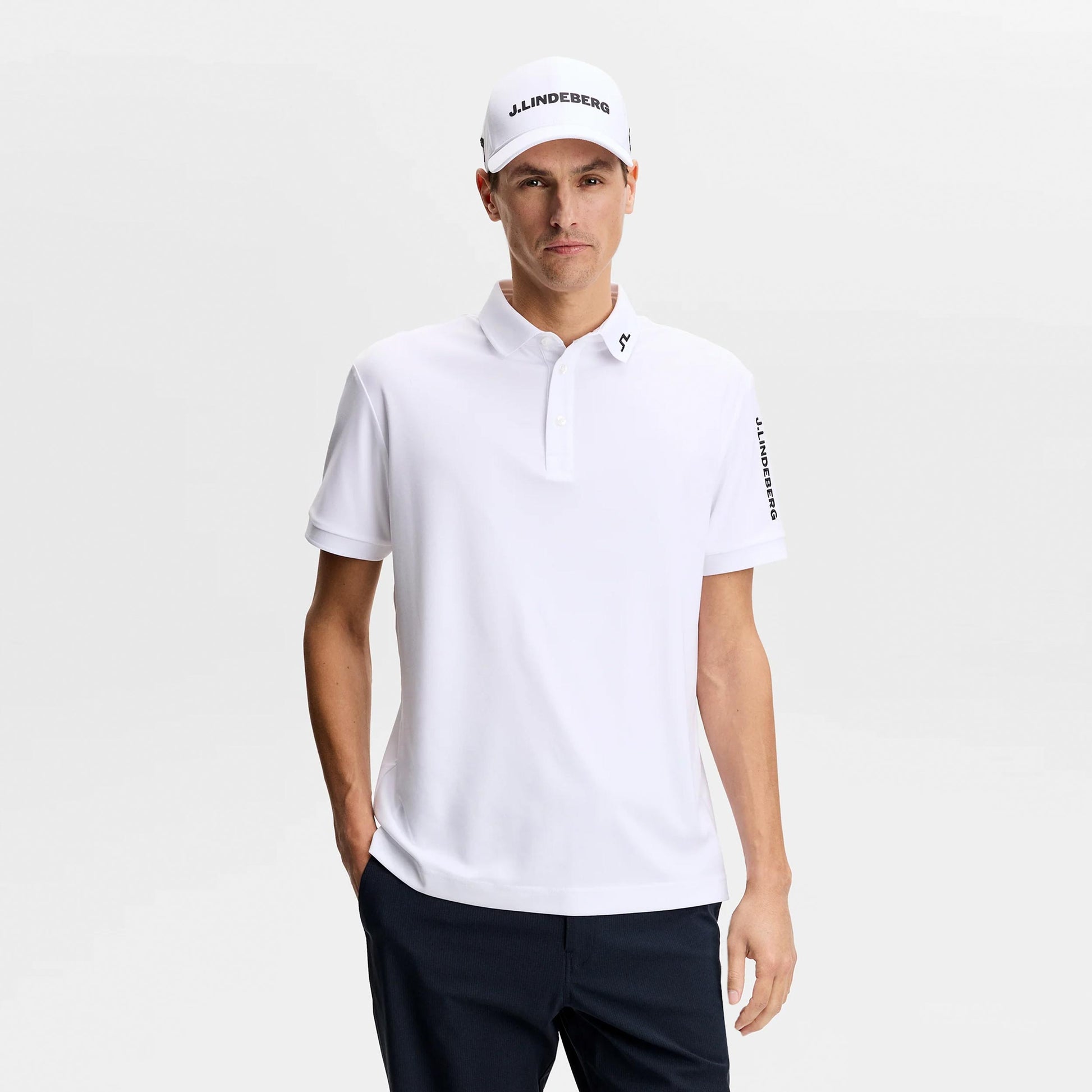 JLindeberg Tour Tech Polo Herren - weiß