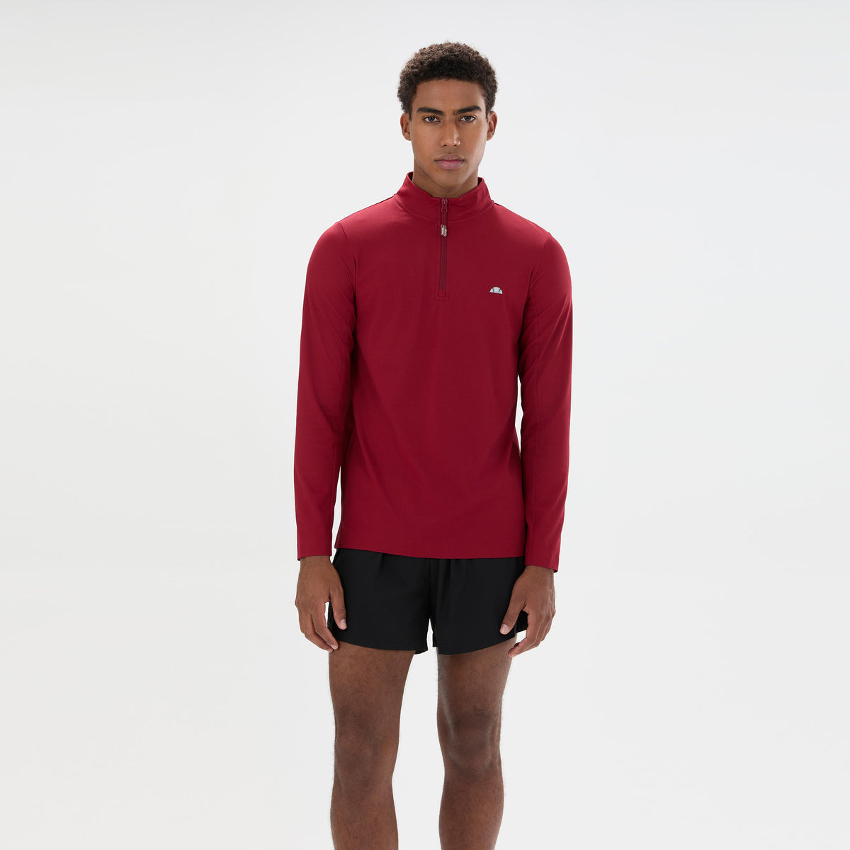 Ellesse Edmond 1/4 Zip Longsleeve Herren - weinrot