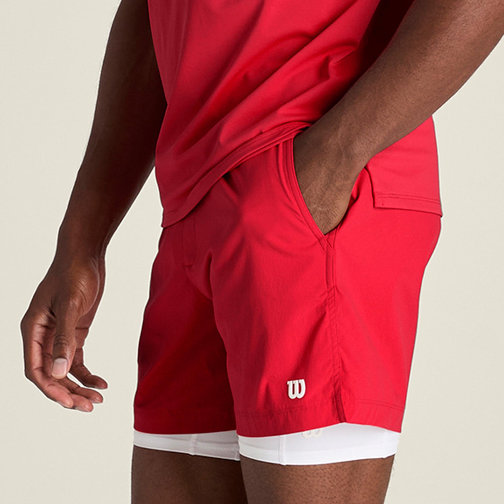 Wilson Volley 6in Unlined Shorts Men - red