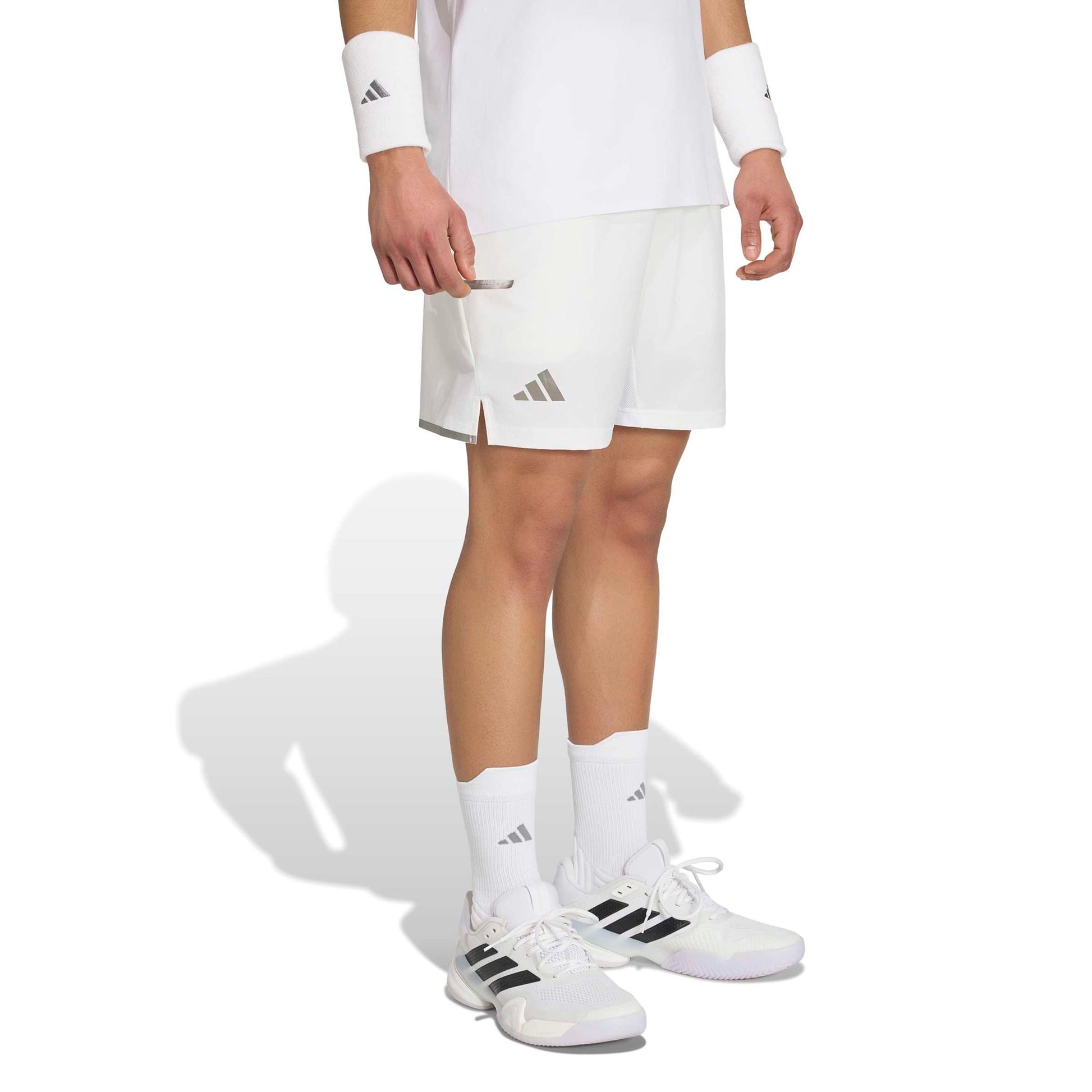 7Inch Short & Tight Shorts Men - white, silver