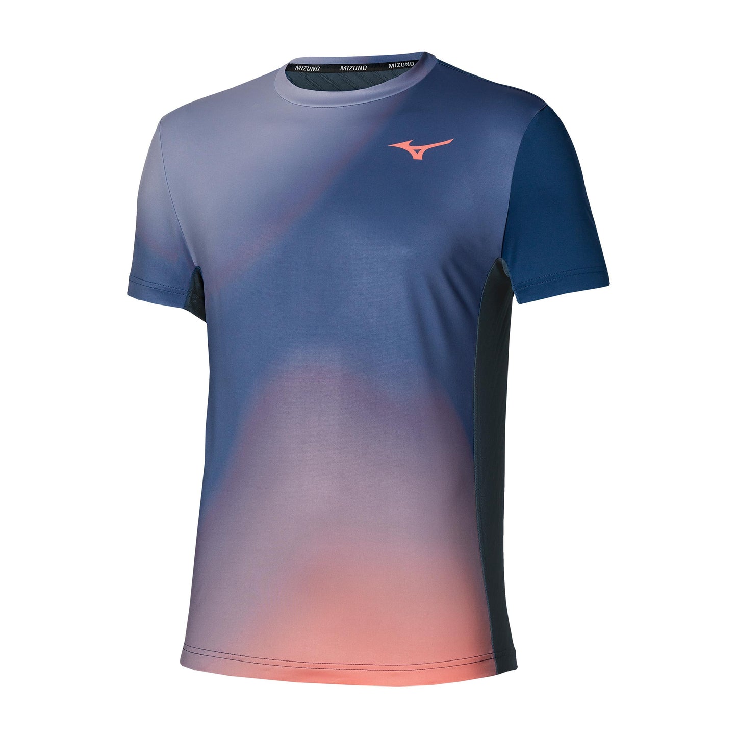 Mizuno Graphic T-Shirt Men - dark blue, coral