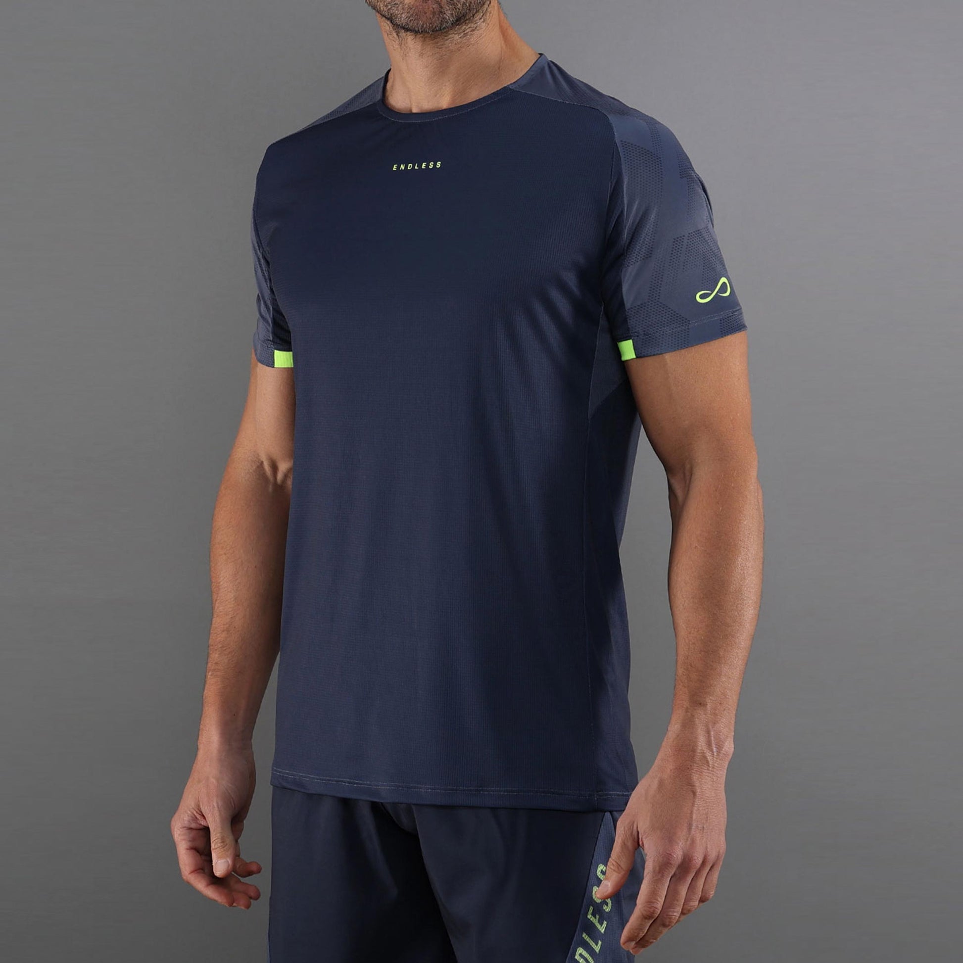 Endless RYKER T-Shirt Men - blue, neon yellow