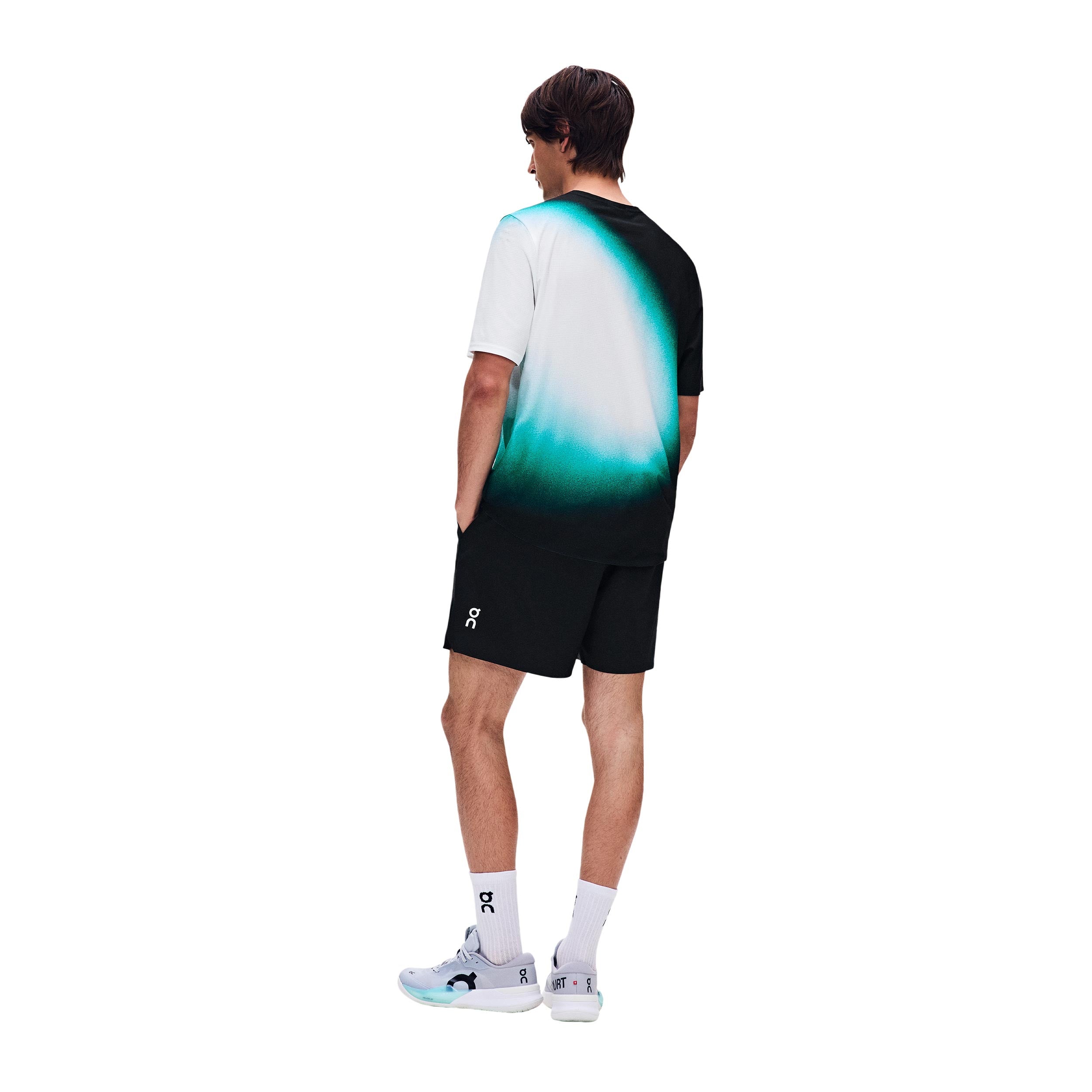 Court- Swing T-Shirt Men - black, green | Tennis-Point