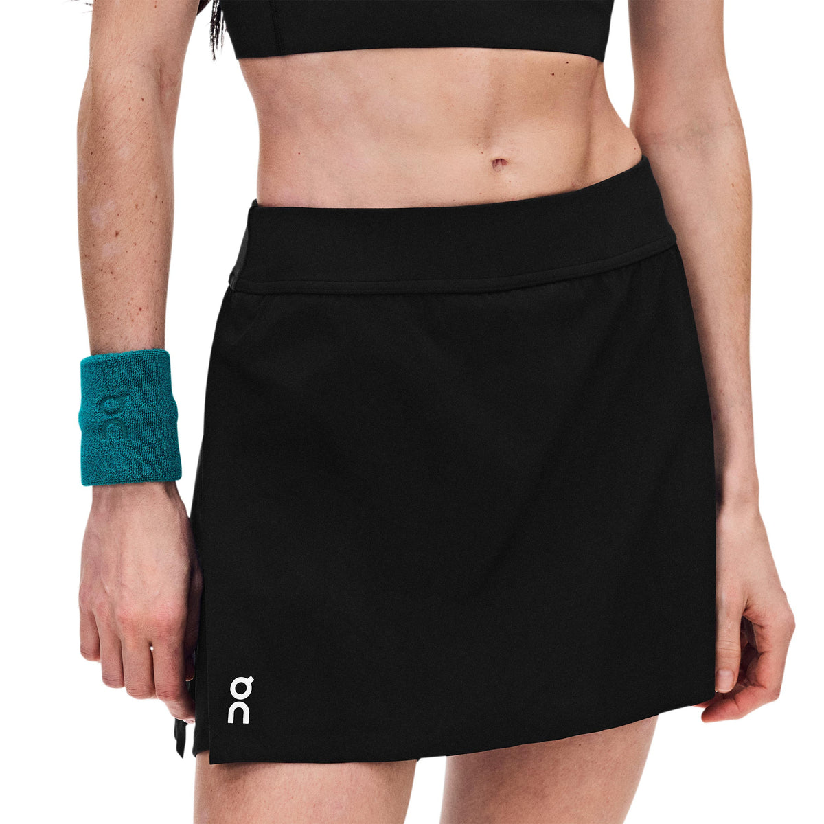 On Court Split Skirt Women - black