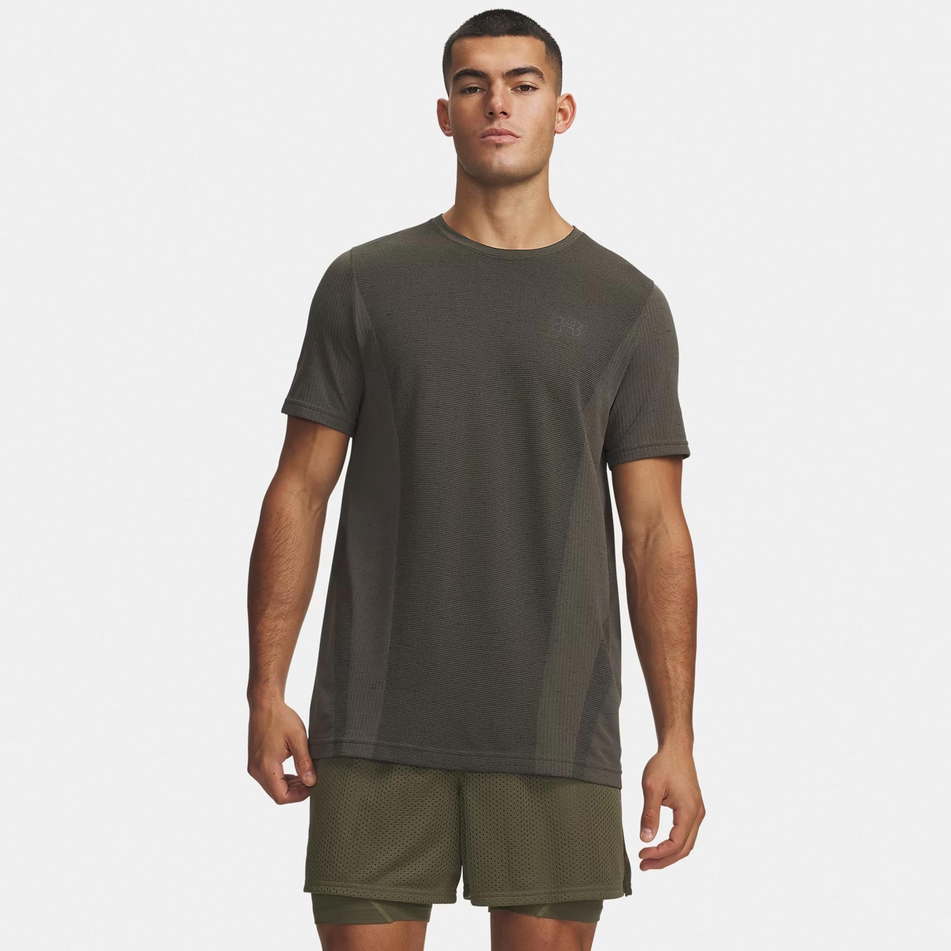 Under Armour Vanish Seamless T-Shirt Herren - grün, schwarz