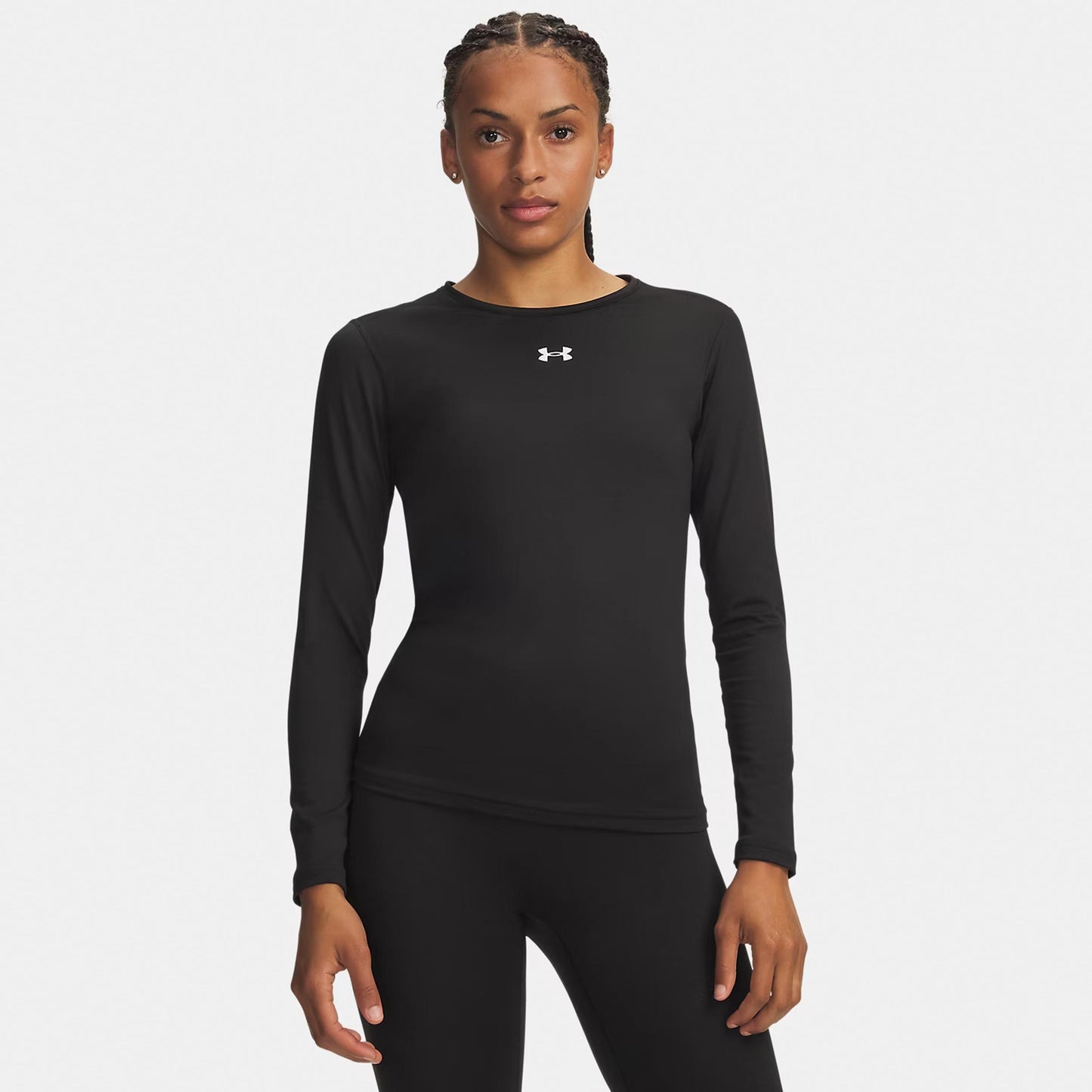 Under Armour ColdGear Crew Longsleeve Damen - schwarz, weiß