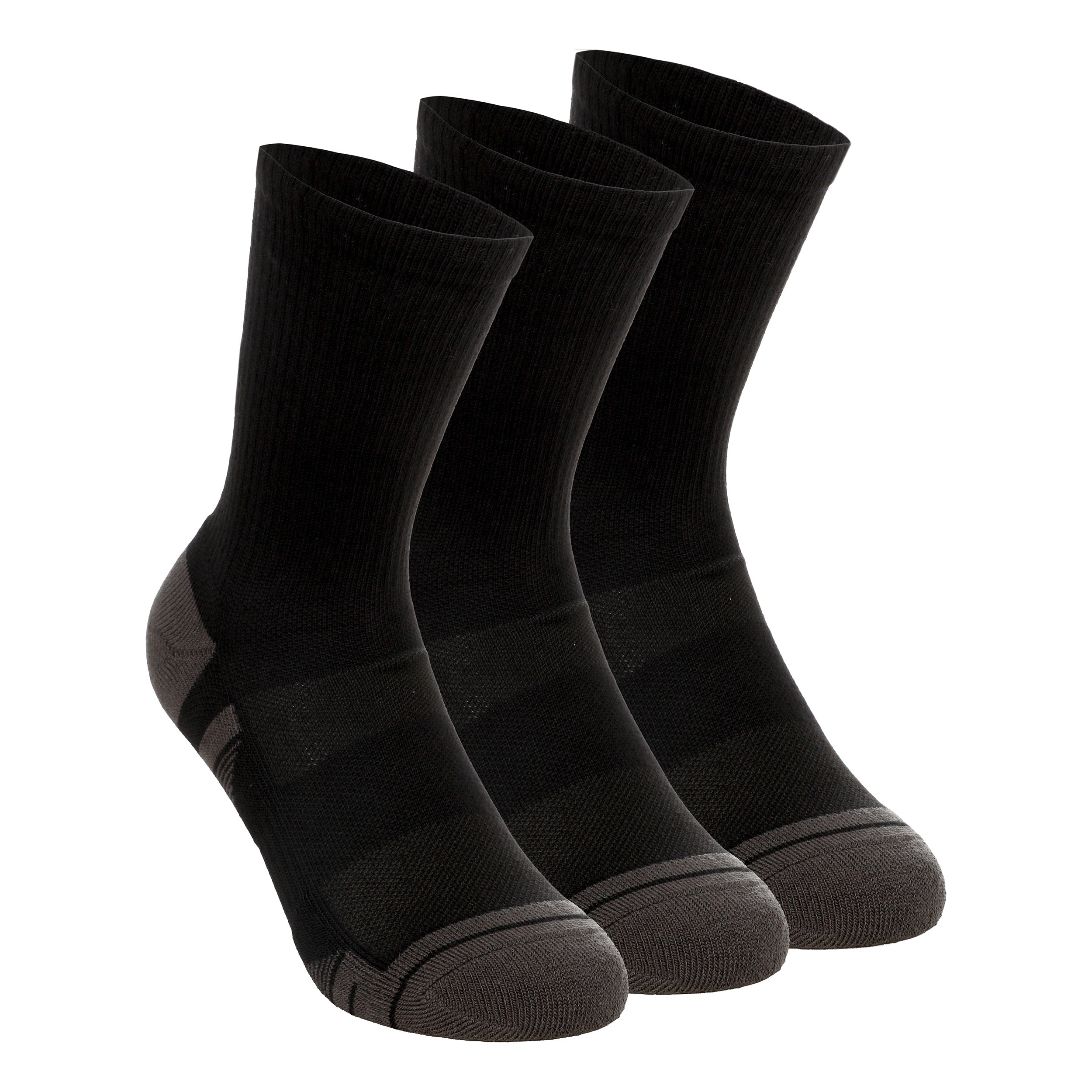 Under Armour Performance Tech Crew Sportsocken 3er Pack Unisex - schwarz, dunkelgrau