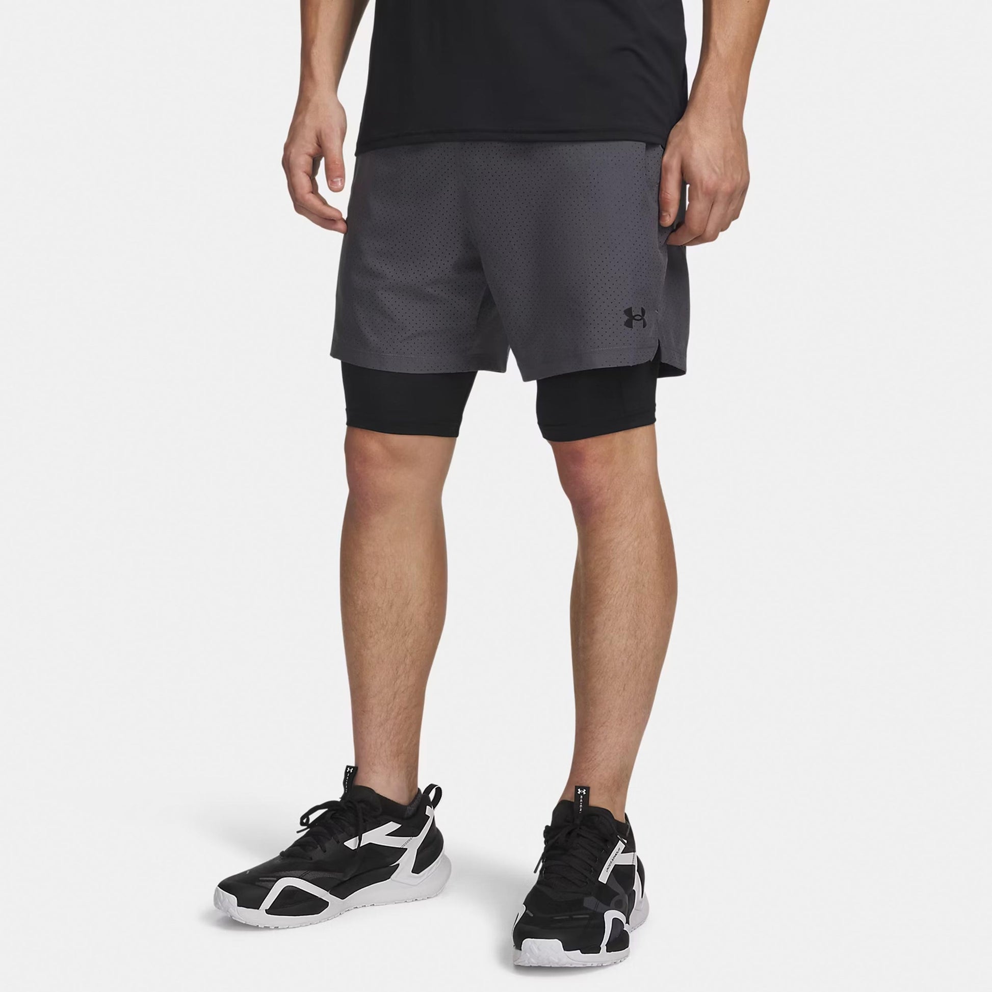 Under Armour Vanish Woven 2.0 2n1 Shorts Men - grey, black
