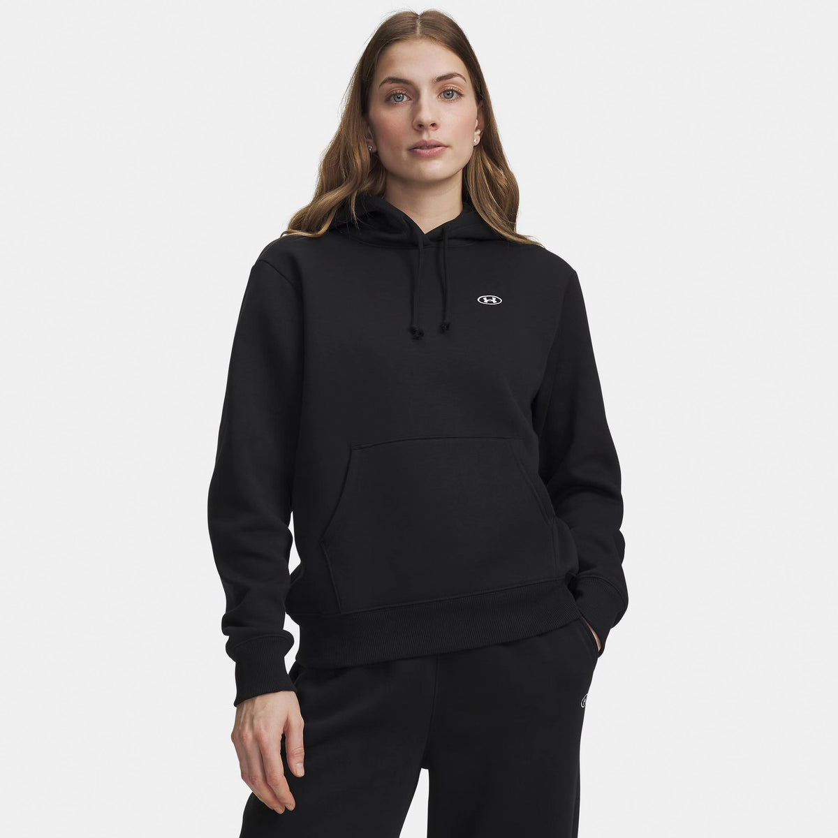 Under Armour Rival Fleece Hoody Women - black, white