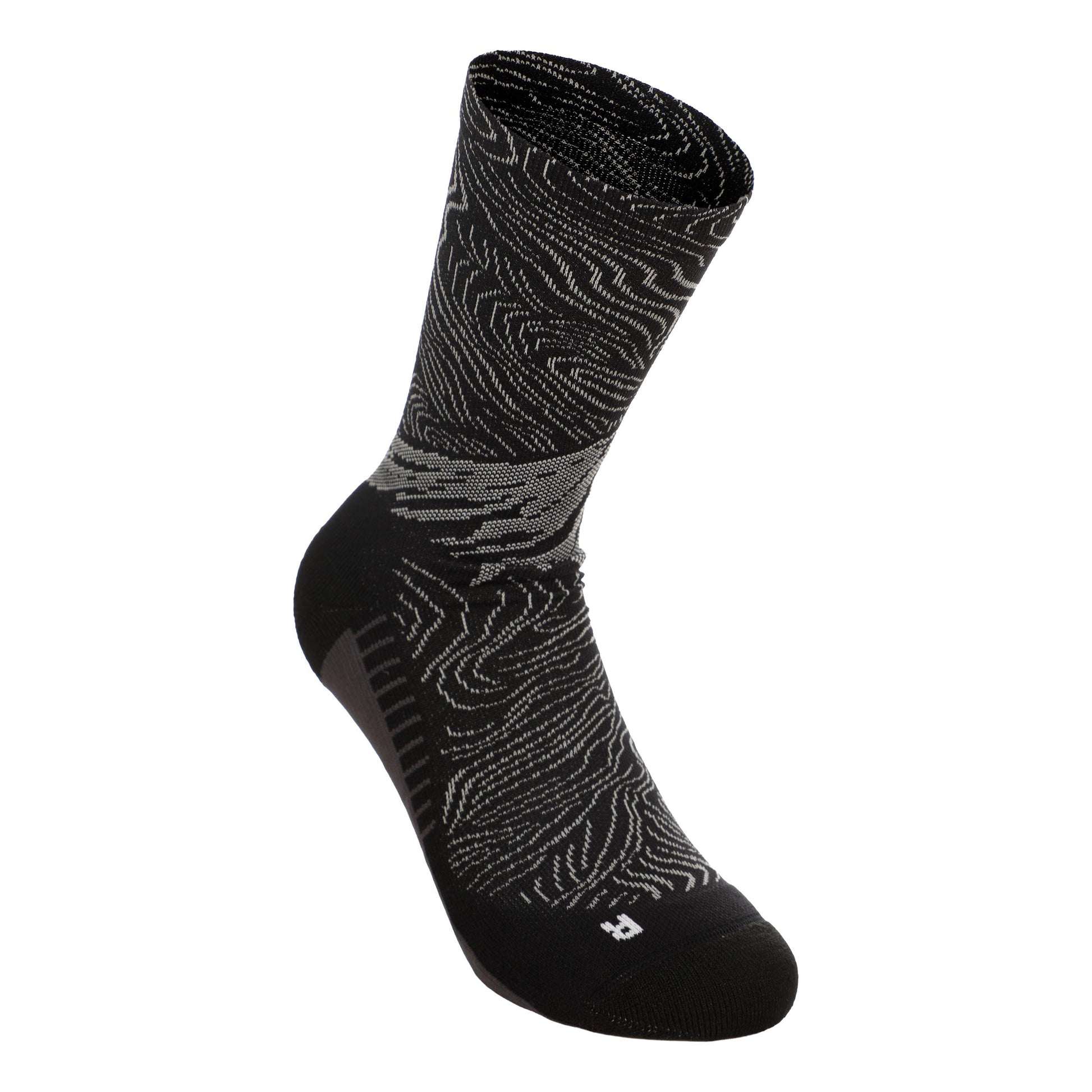 ASICS Fujitrail Graphic Crew  Running Socks - black, grey