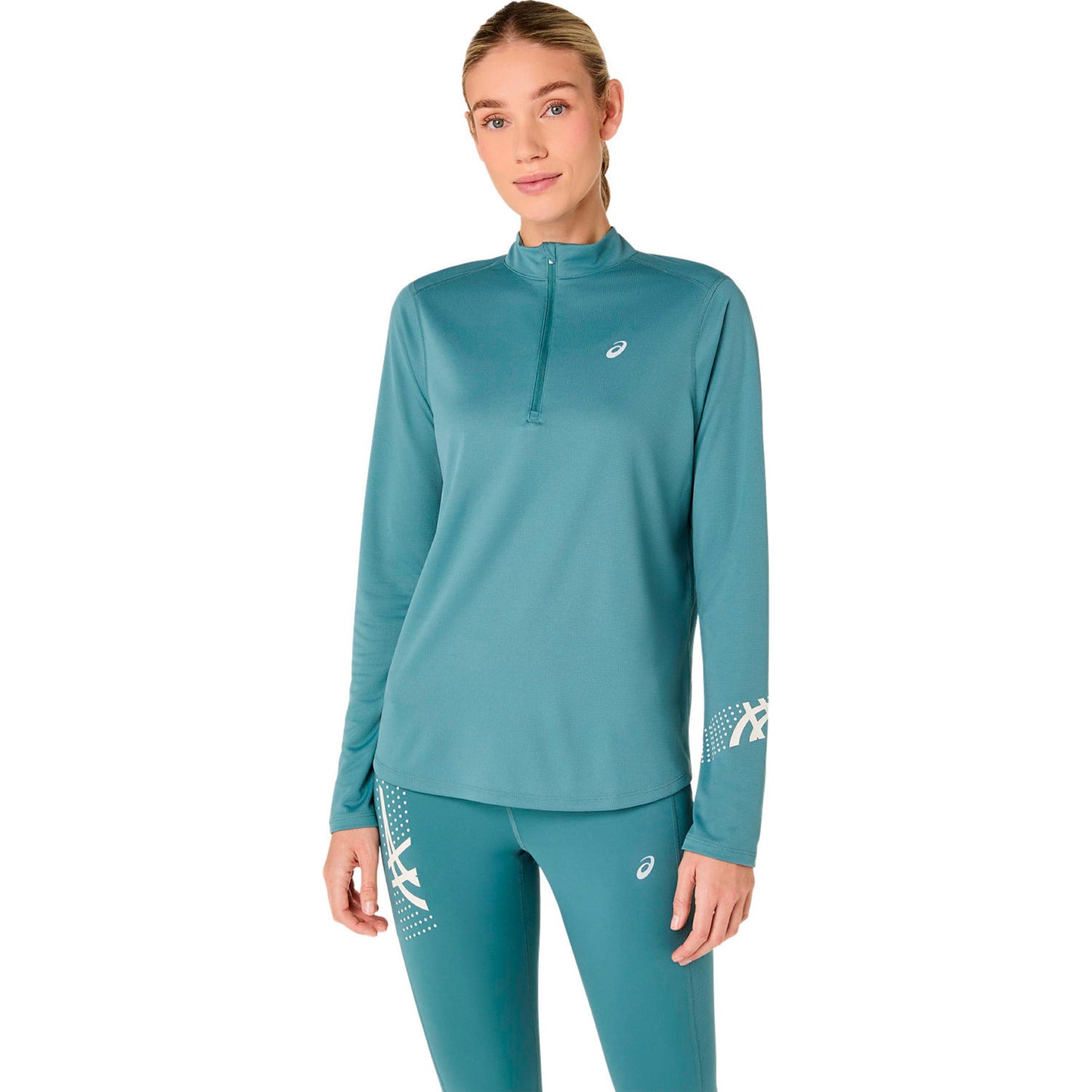ASICS Icon 1/2 Zip  Laufshirt - türkis