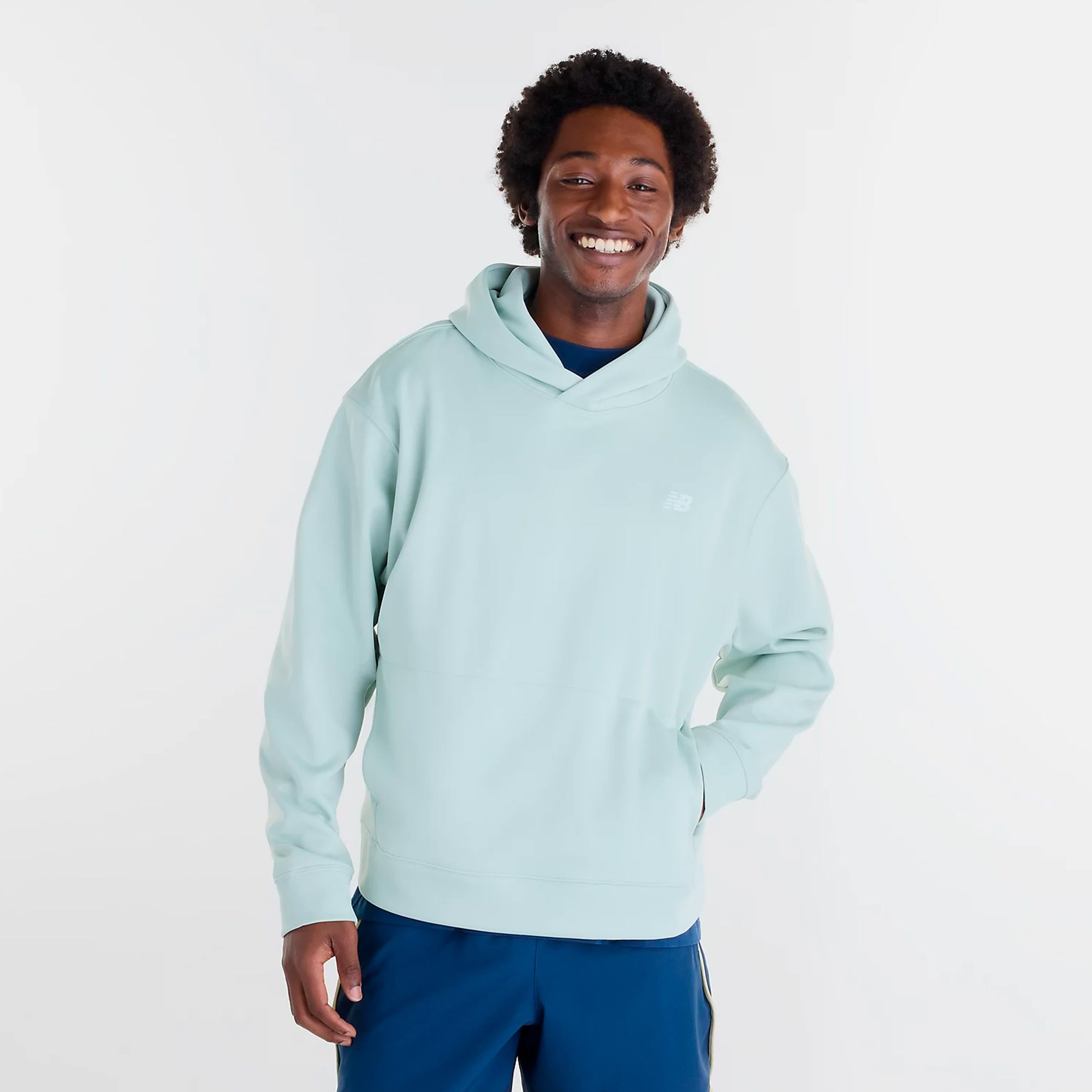 New Balance Tournament Hoody Herren - graugrün