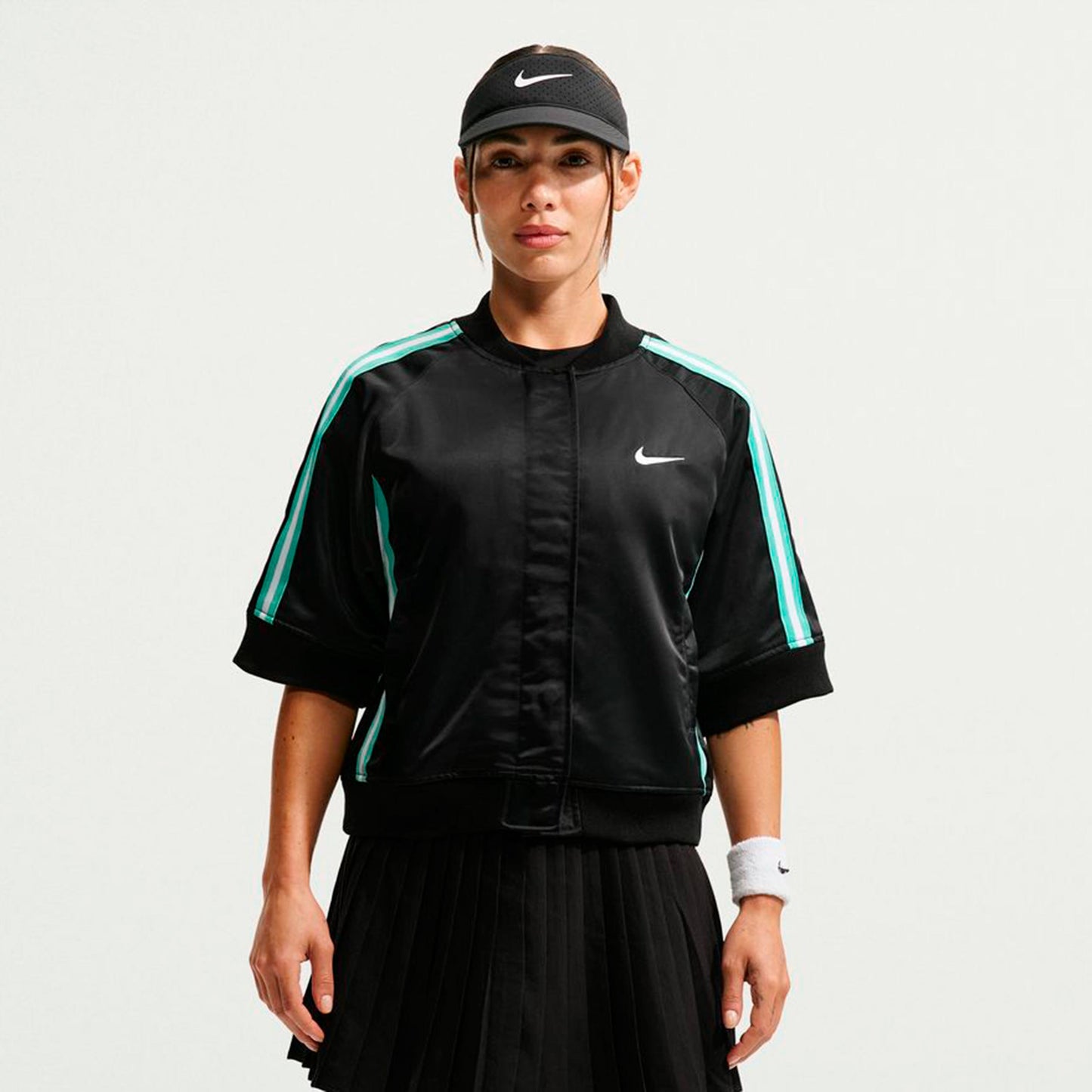 Nike Court Slam Trainingsjacke Damen - schwarz, mint