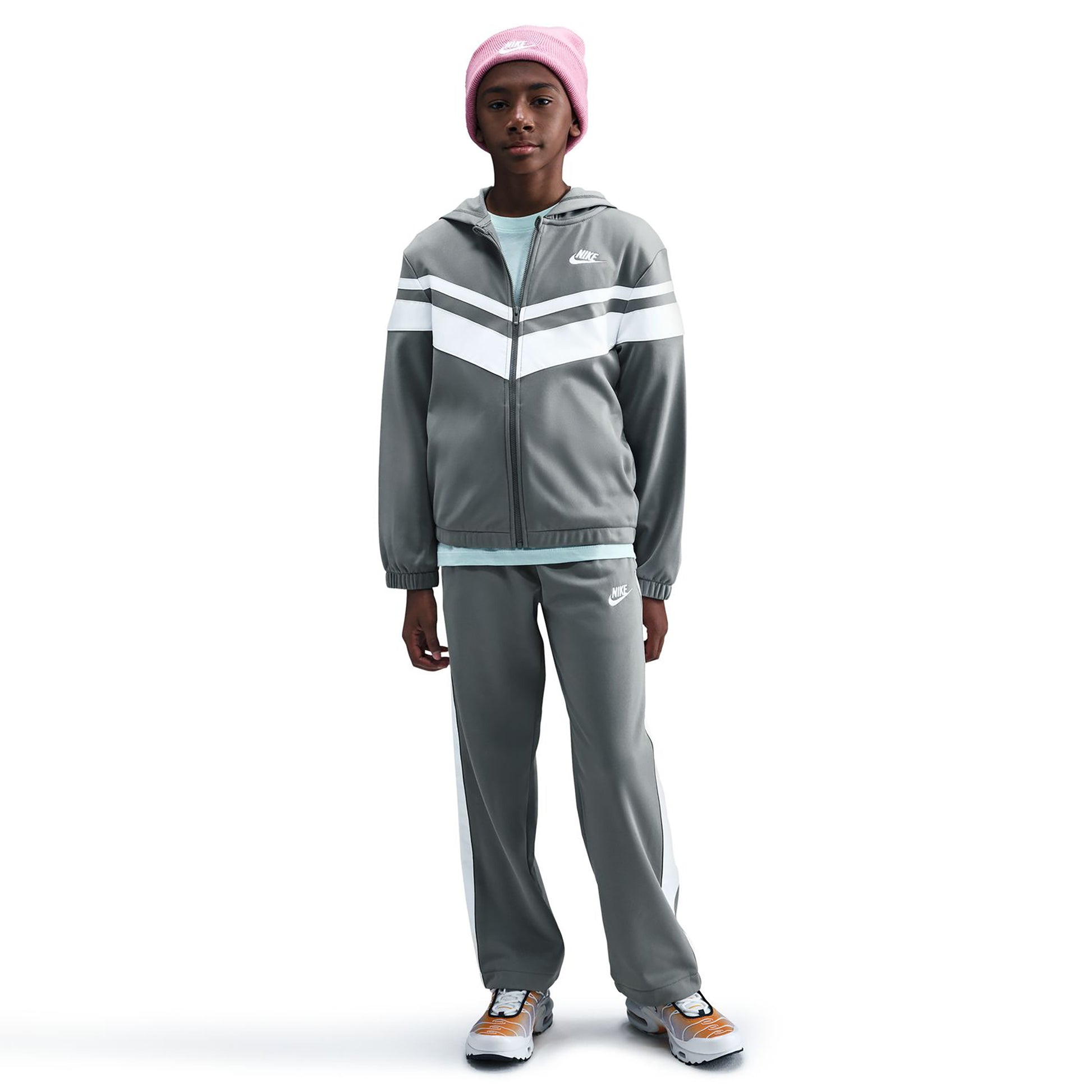 Nike Sportswear Tracksuit Kids - grey, white