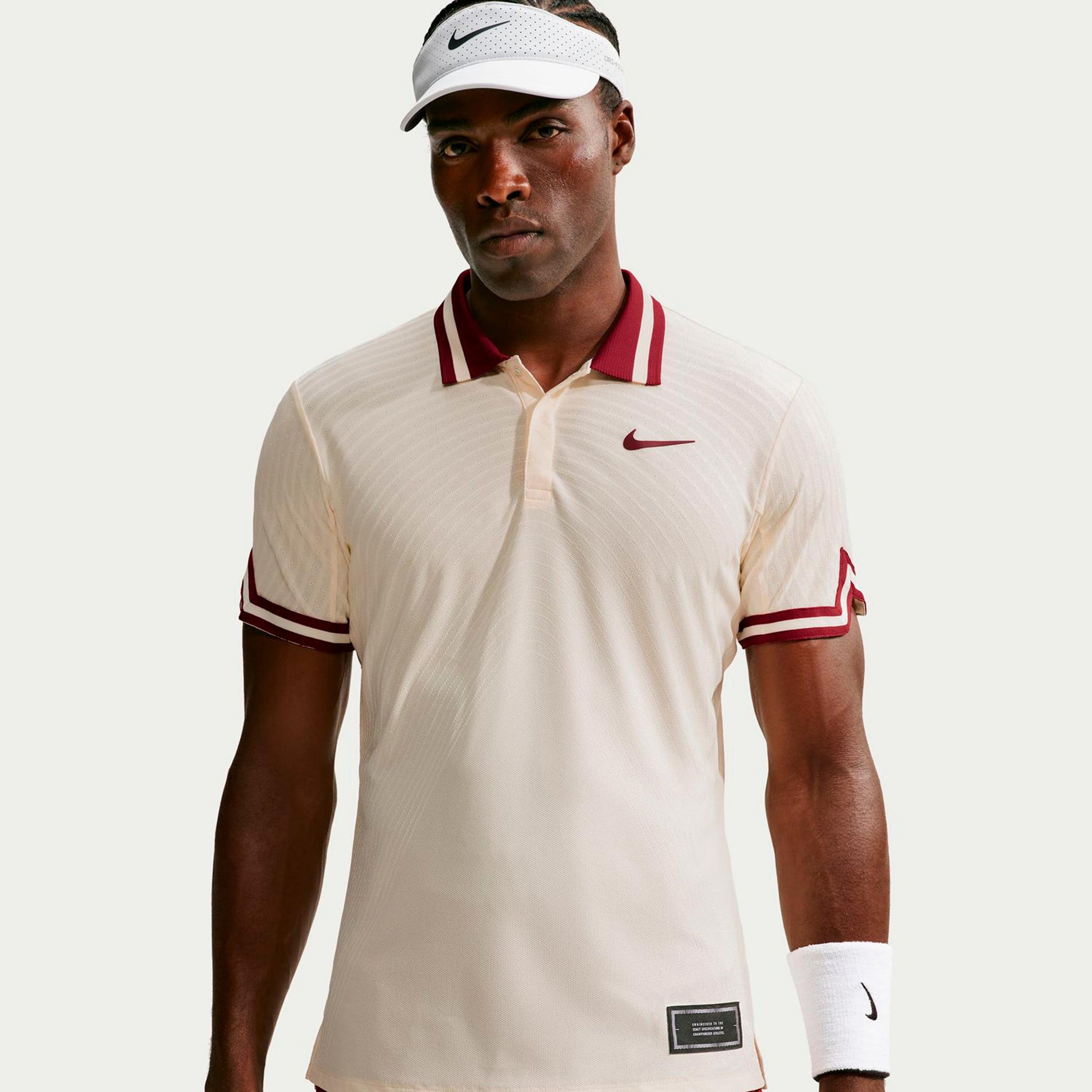 Nike Jannik Sinner Court Slam Polo Herren - creme, weinrot