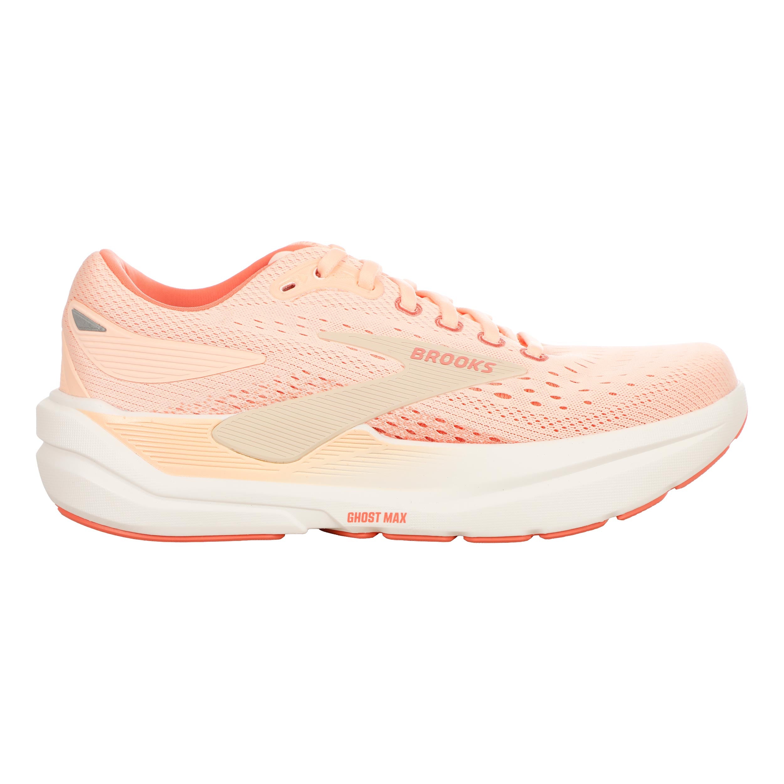 Brooks Ghost Max 3 Neutralschuh Damen - koralle, beige
