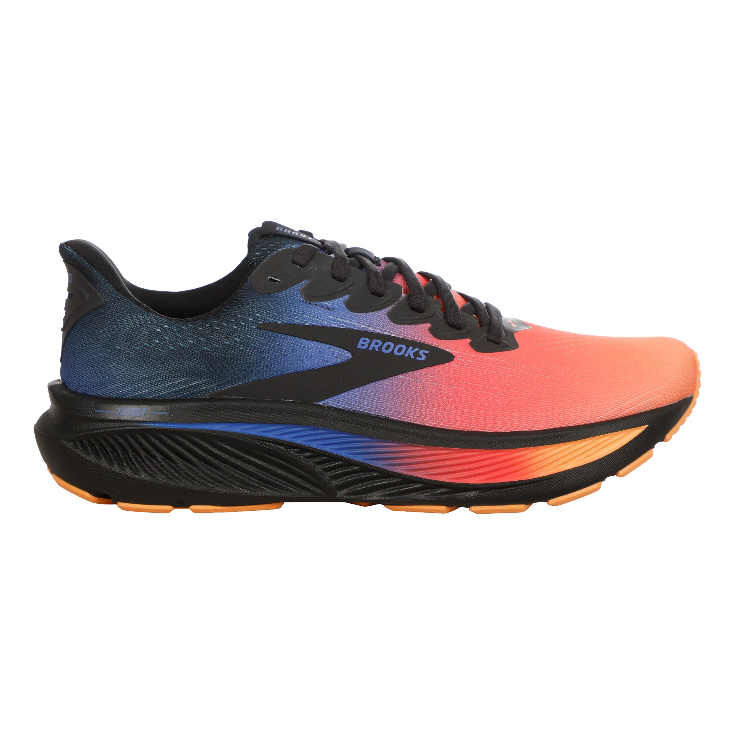 Brooks Ghost 17 Neutralschuh Herren - dunkelblau, koralle
