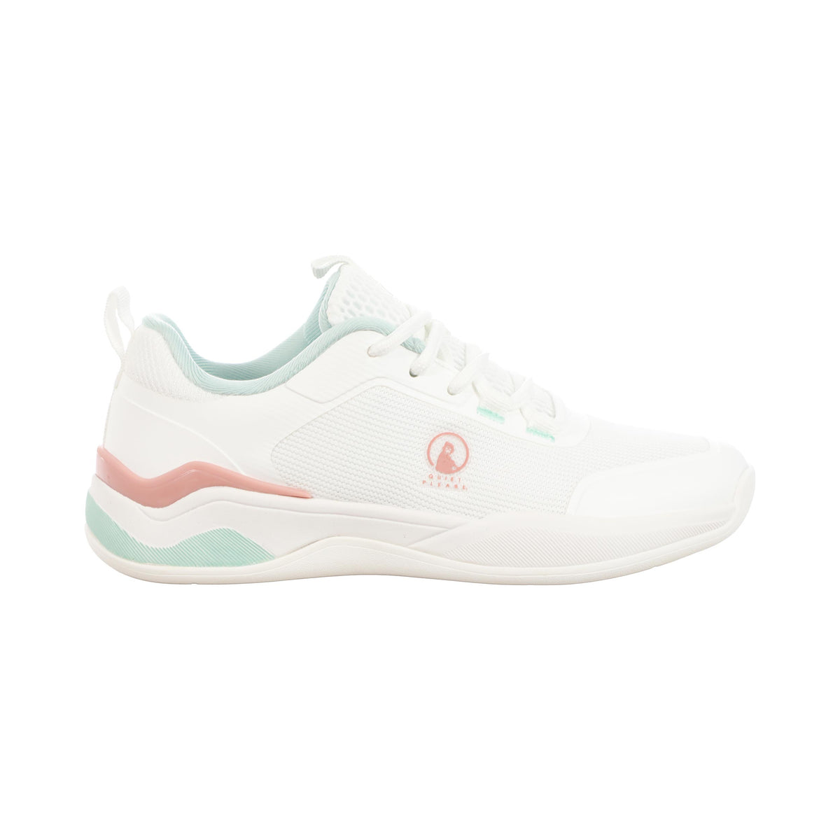 Quiet Please Carpet Champ Carpet shoe Girls - white, turquoise