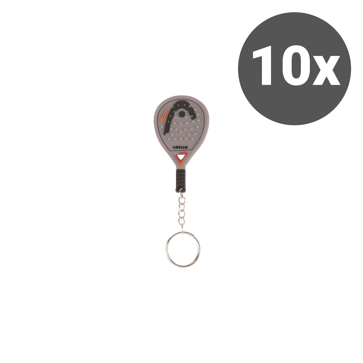 HEAD Coello Key ring 10 Pack - black