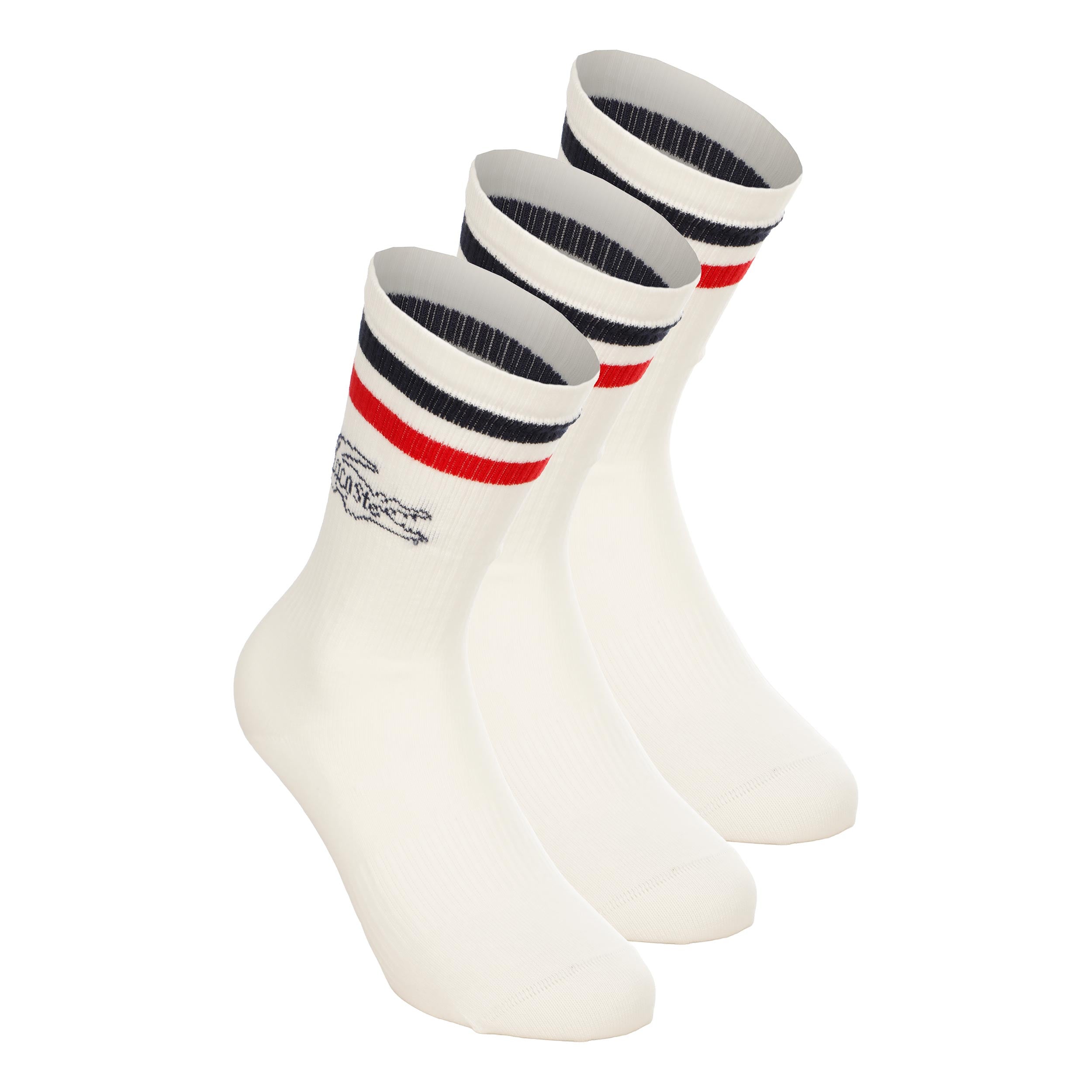 Lacoste French Tennis Socks Unisex - white, dark blue