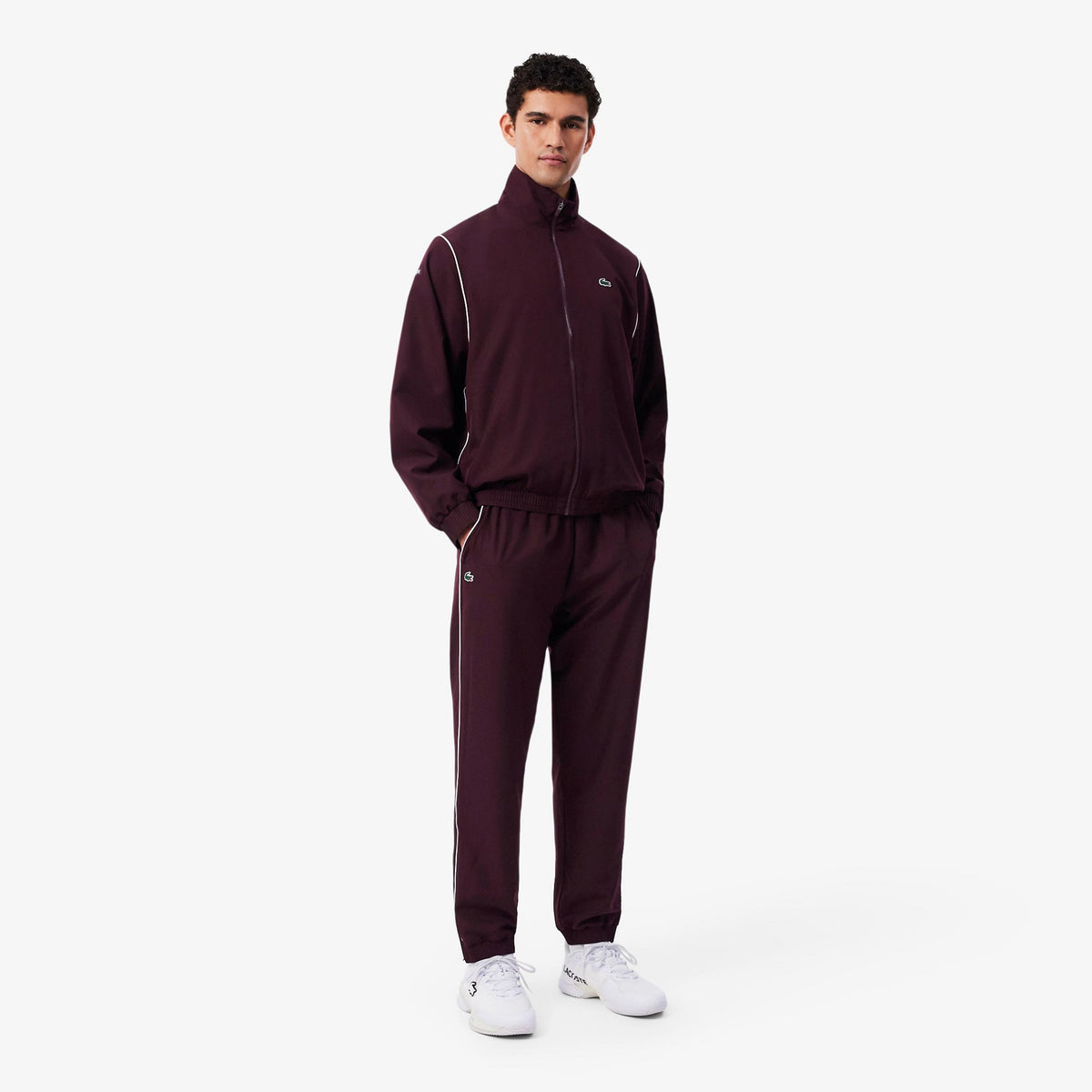 Lacoste Tracksuit Men - wine red