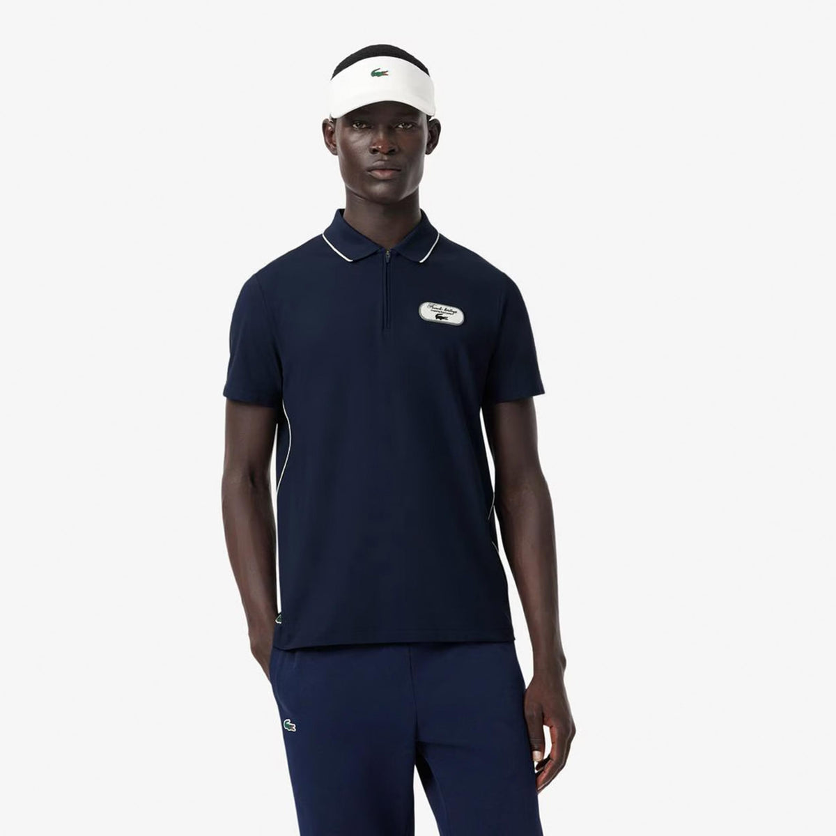 Lacoste Polo Herren - dunkelblau, weiß