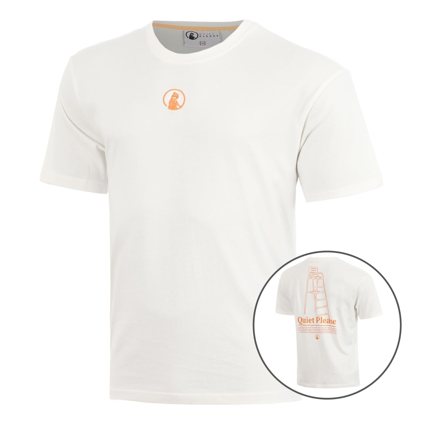 Quiet Please Umpire Loose Fit T-Shirt Men - cream