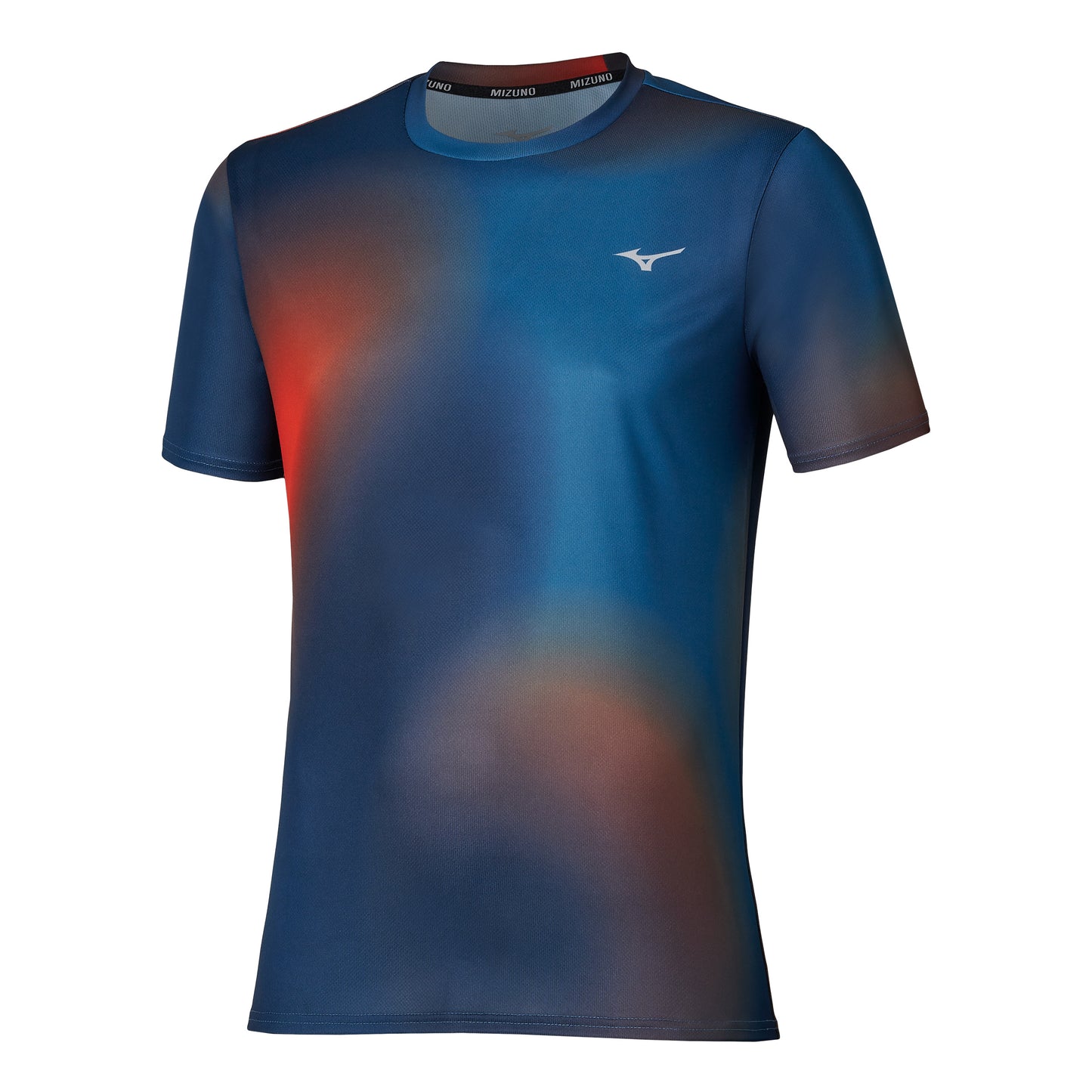 Mizuno Core Graphic Running shirt Men - orange, blue