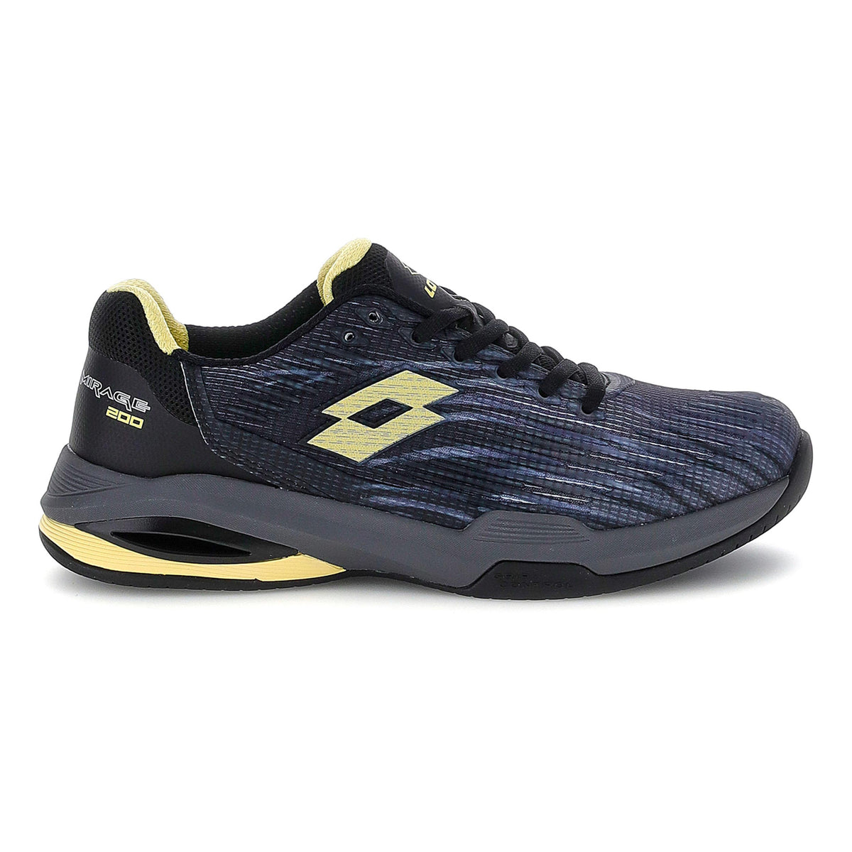 Lotto Mirage 200 III PRT SPD All court shoe Men - black, yellow