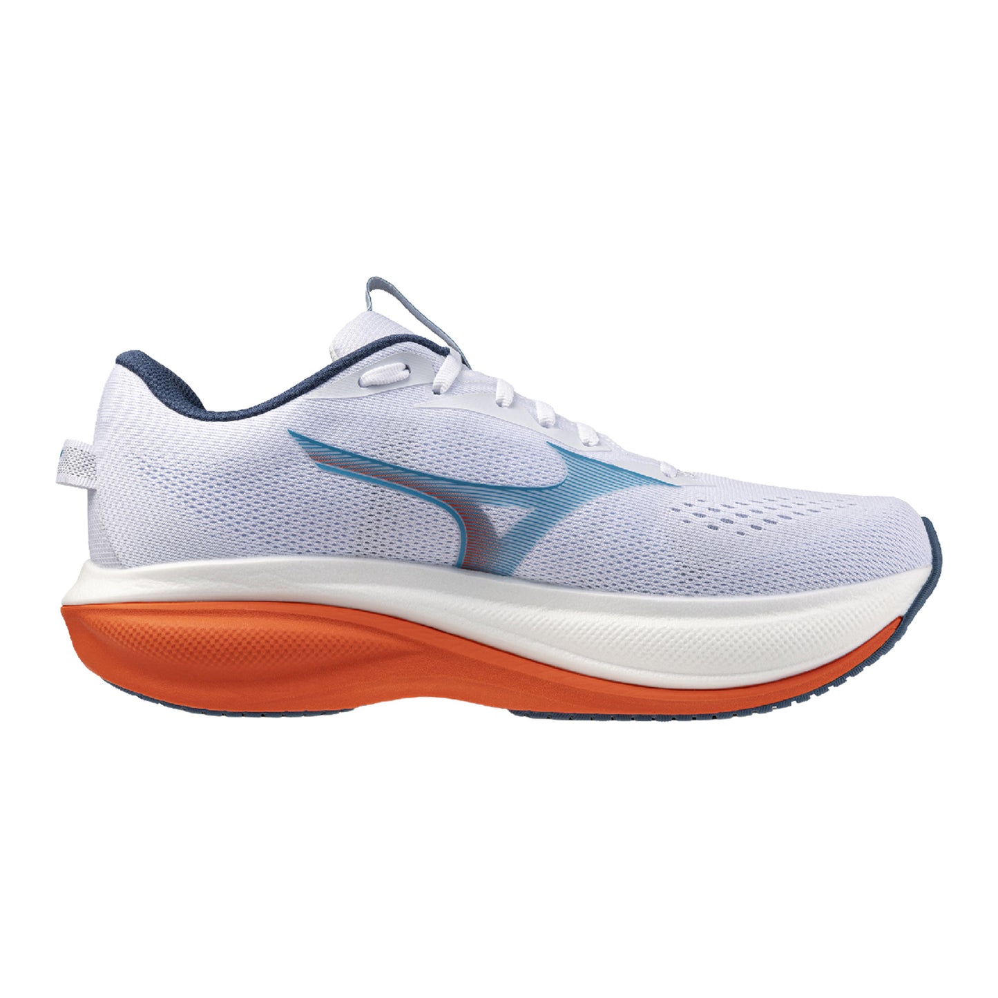 Mizuno Wave Rider 30  Neutralschuh Herren - weiß, blau