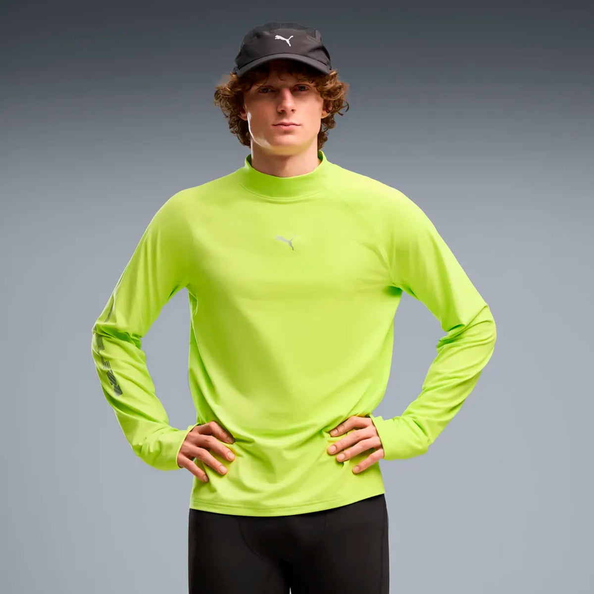 Puma Brightstride Cloudspun  Laufshirt Herren - limette